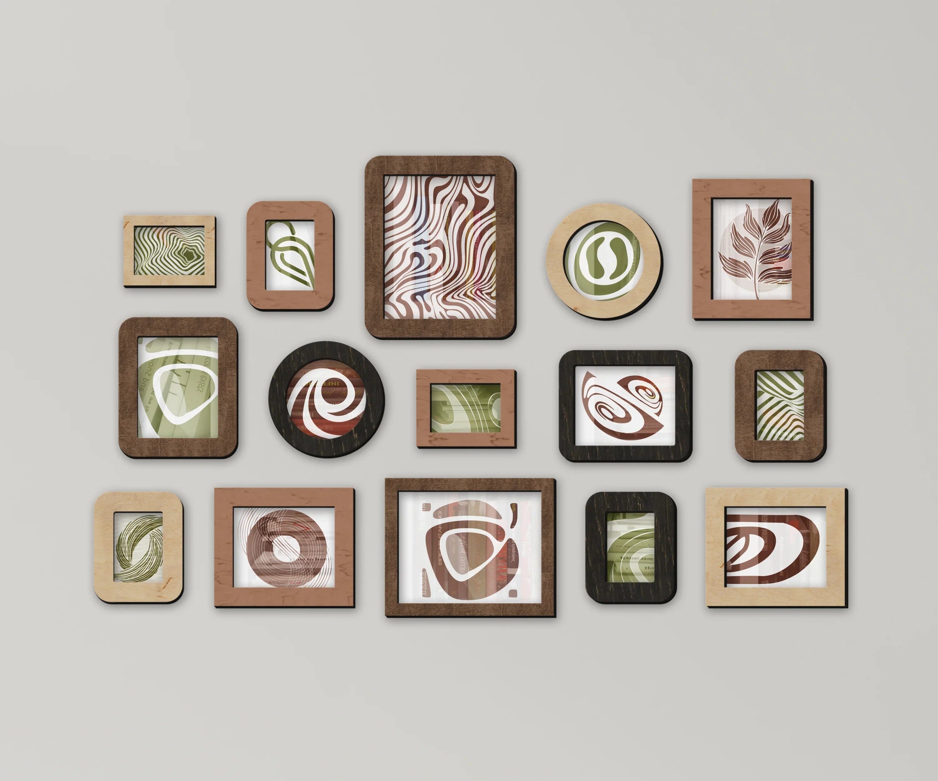 Wall Mounted Wooden Picture Frame Set | Large Photo Gallery Collage - The Frame Depot