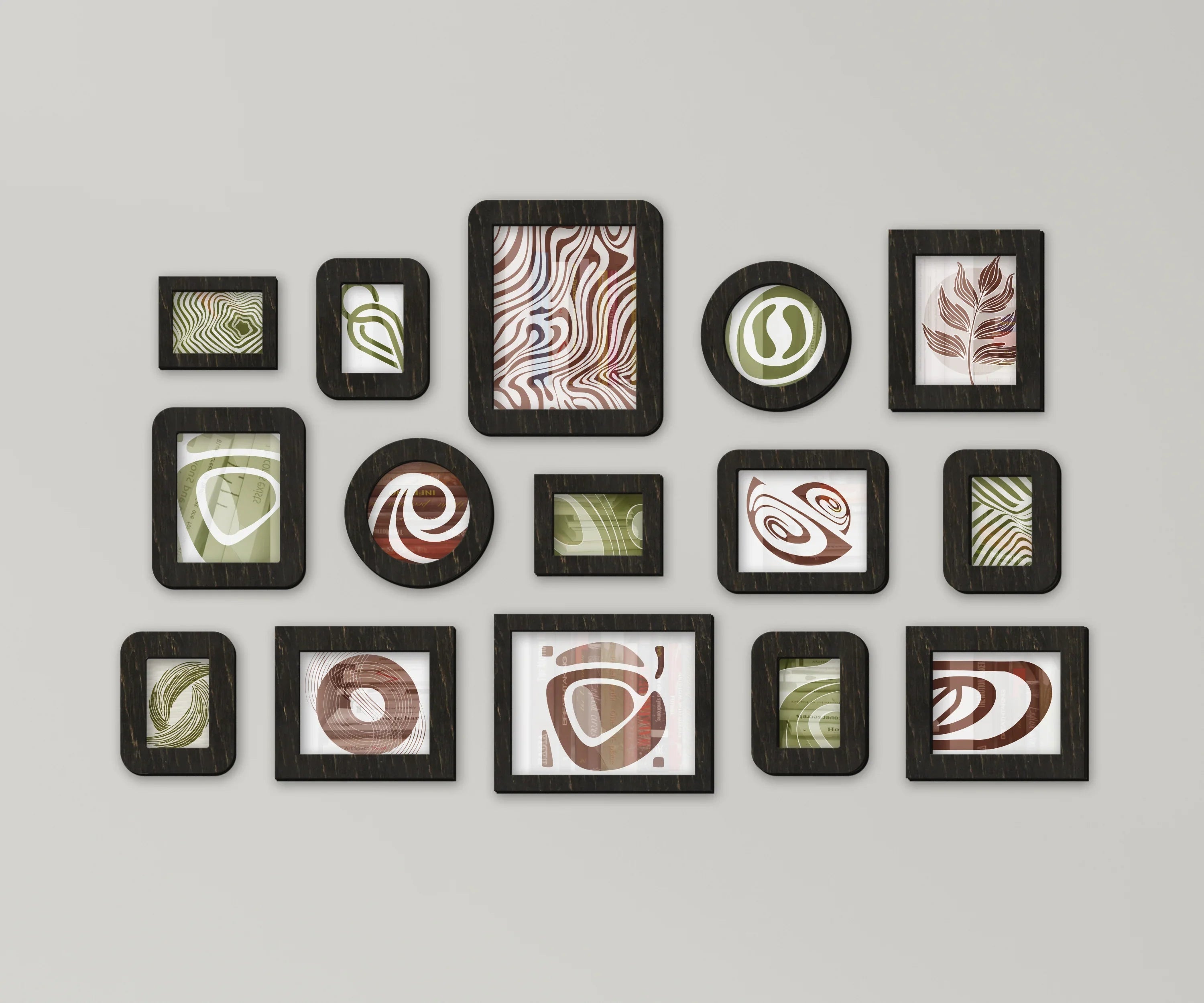 Wall Mounted Wooden Picture Frame Set | Large Photo Gallery Collage - The Frame Depot