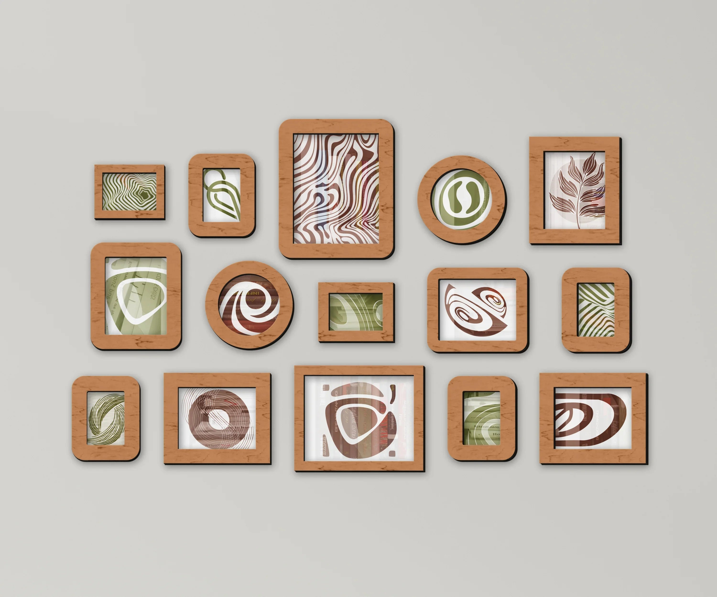 Wall Mounted Wooden Picture Frame Set | Large Photo Gallery Collage - The Frame Depot