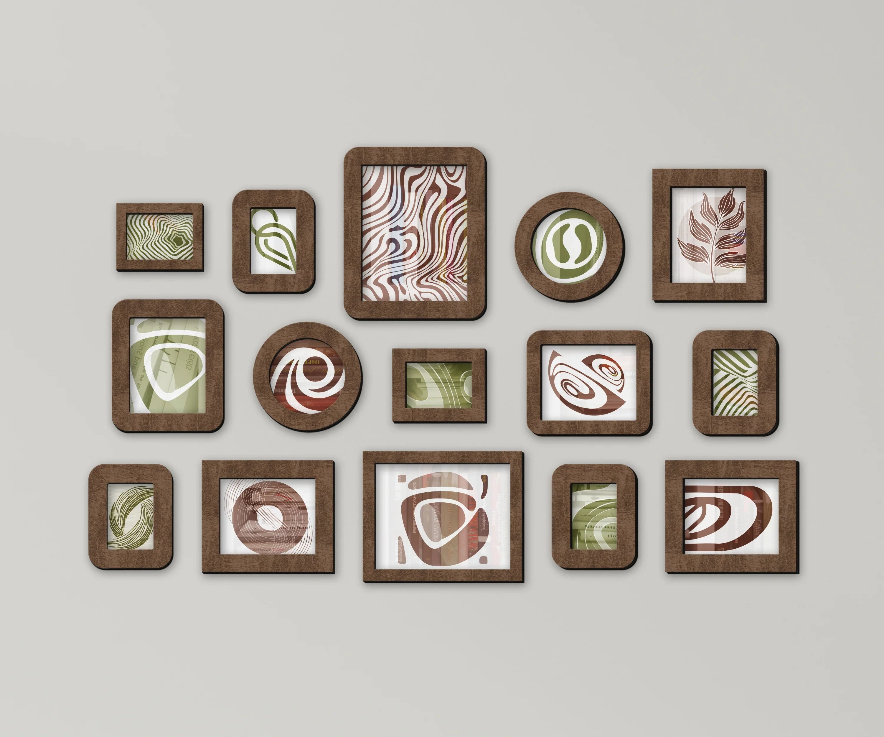Wall Mounted Wooden Picture Frame Set | Large Photo Gallery Collage - The Frame Depot