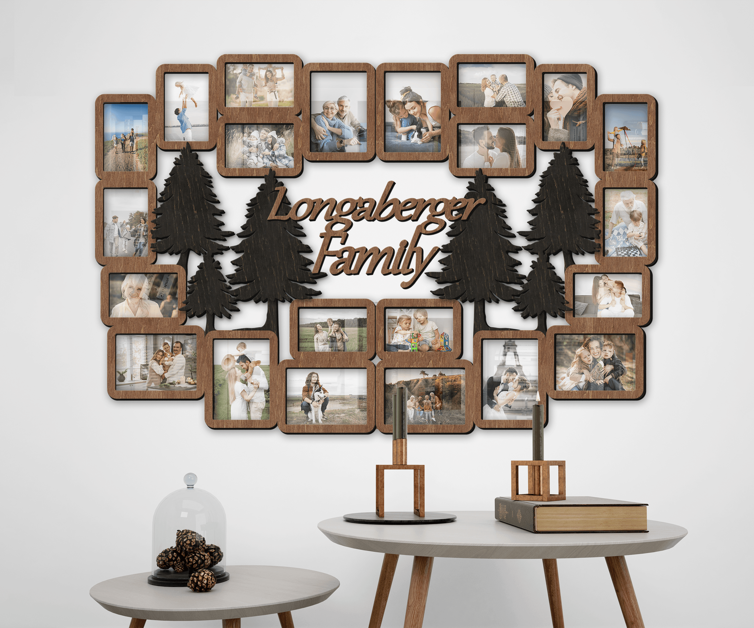Large Picture Frame Collage with Forest | Family tree frames - The Frame Depot
