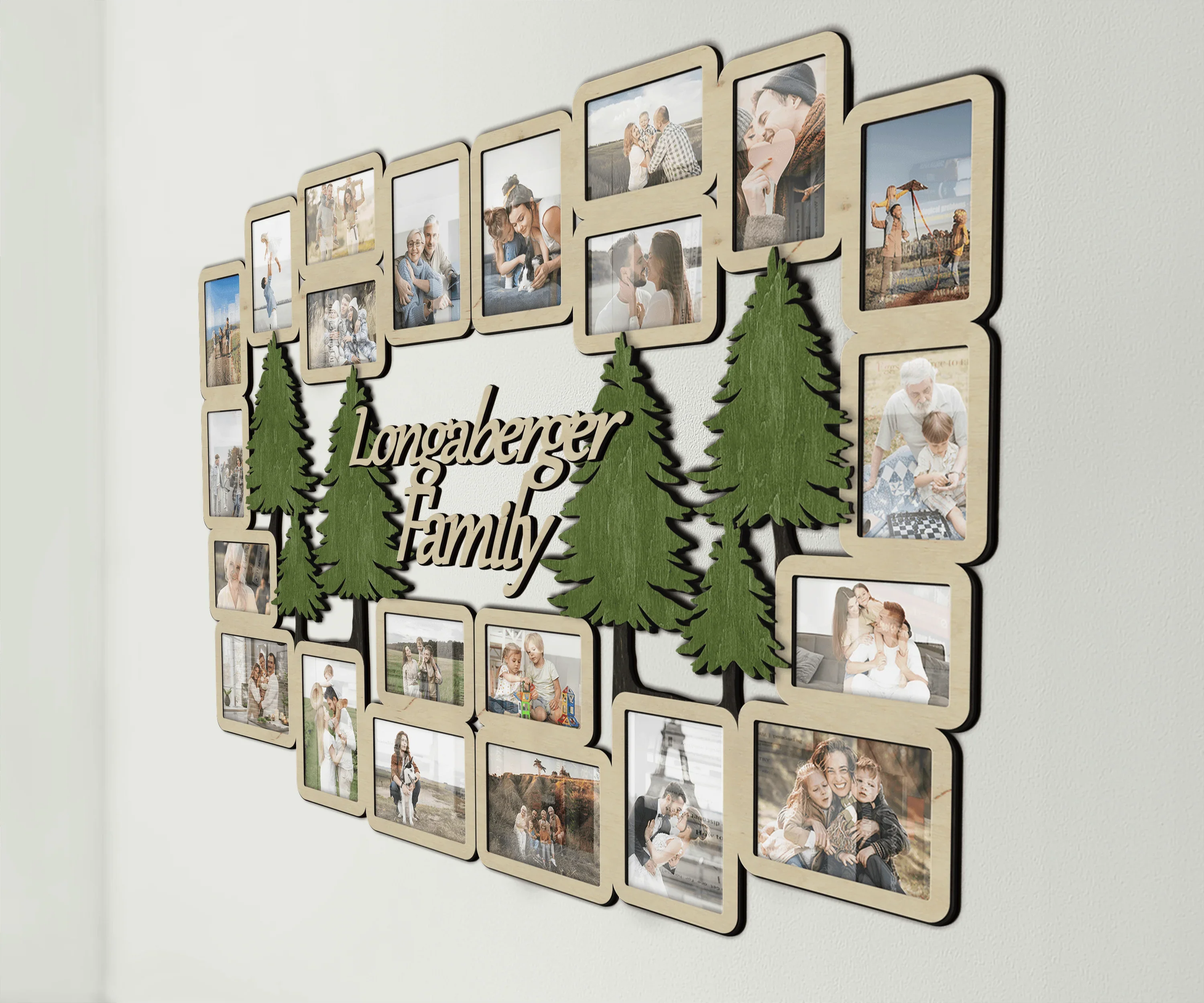 Large Picture Frame Collage with Forest | Family tree frames - The Frame Depot