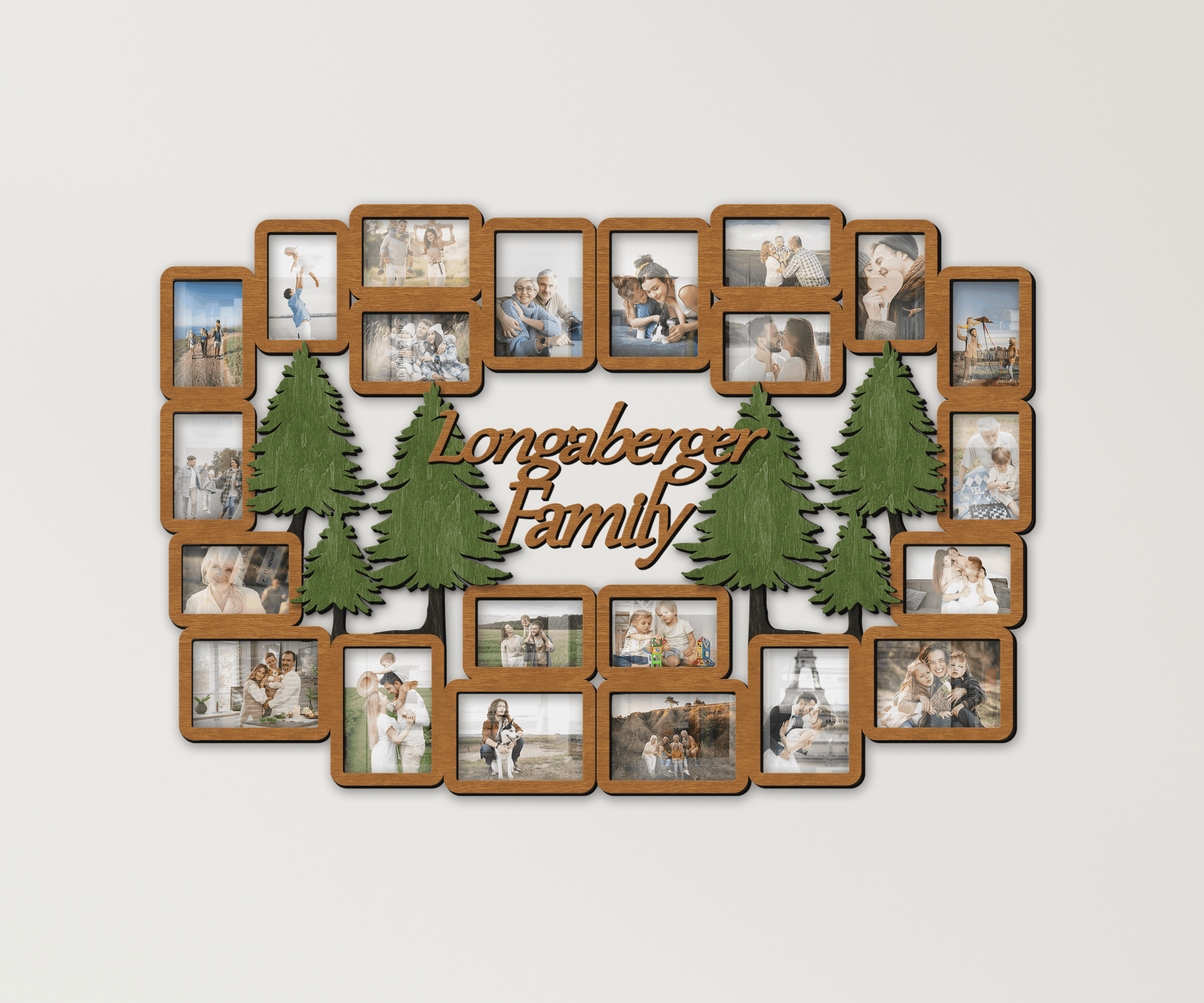 Large Picture Frame Collage with Forest | Family tree frames - The Frame Depot