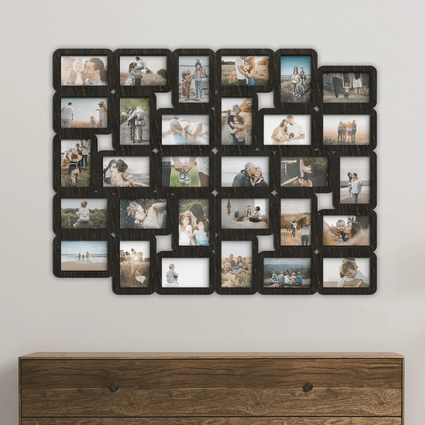 30 Piece Picture Frame Collage | Large wall photo gallery | Family photo frame - The Frame Depot