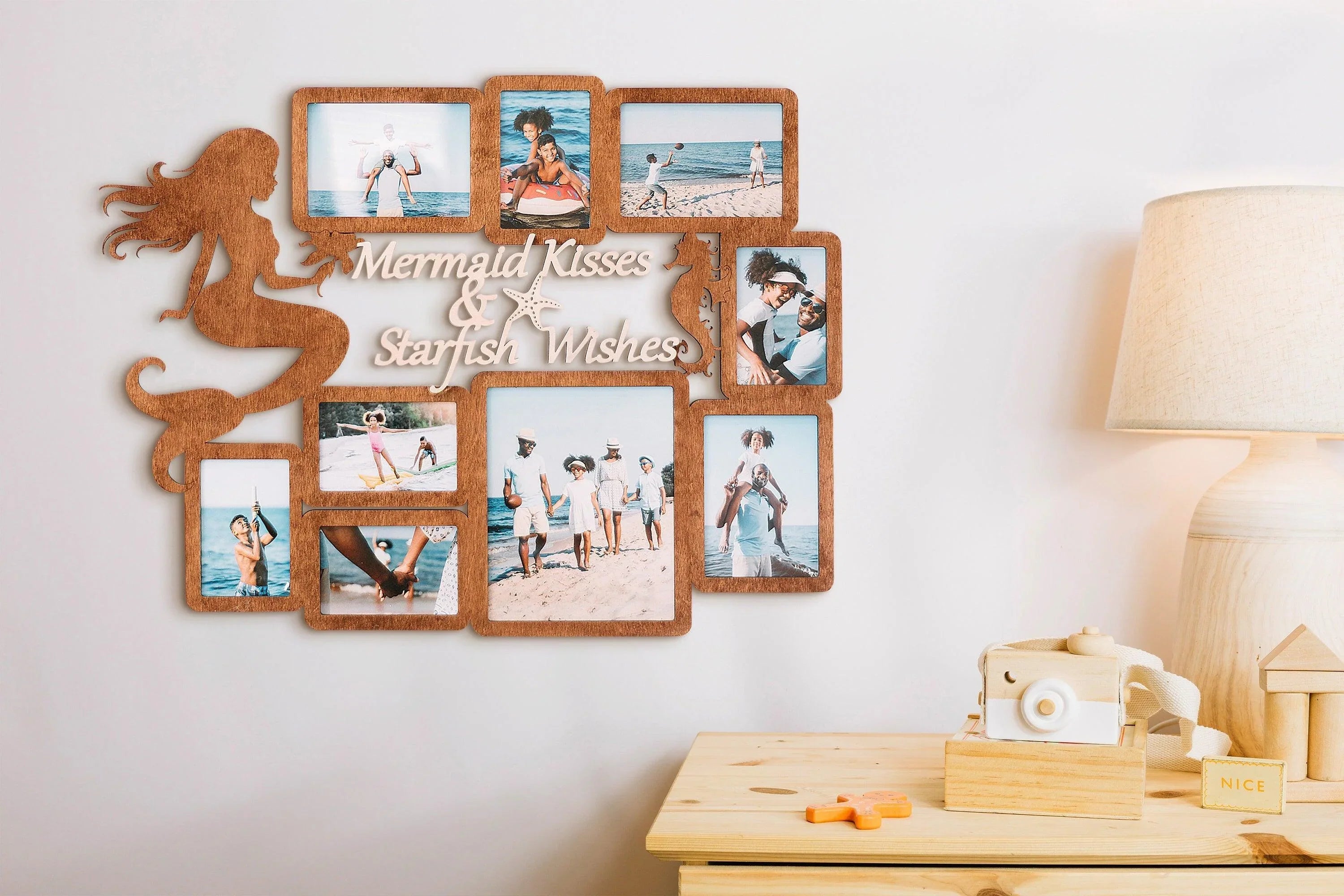 Mermaid Photo Frame | Personalized Family Collage - The Frame Depot