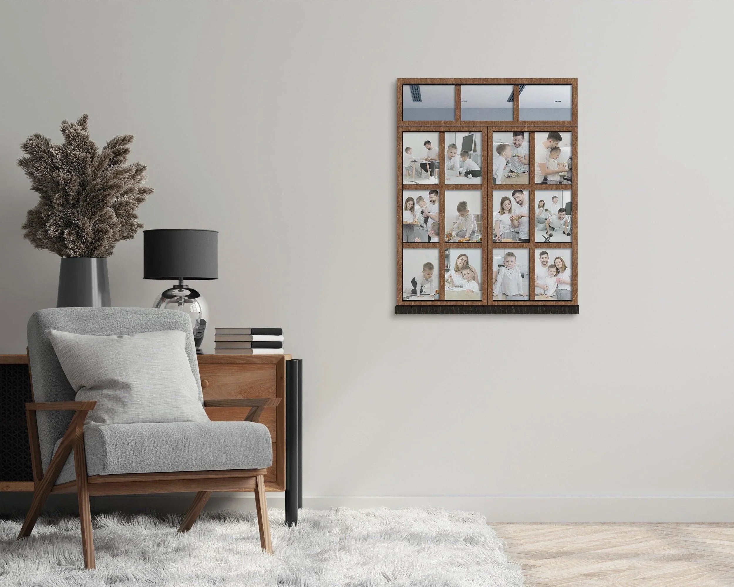 Rustic Window Frame Collage | Picture Frames - The Frame Depot