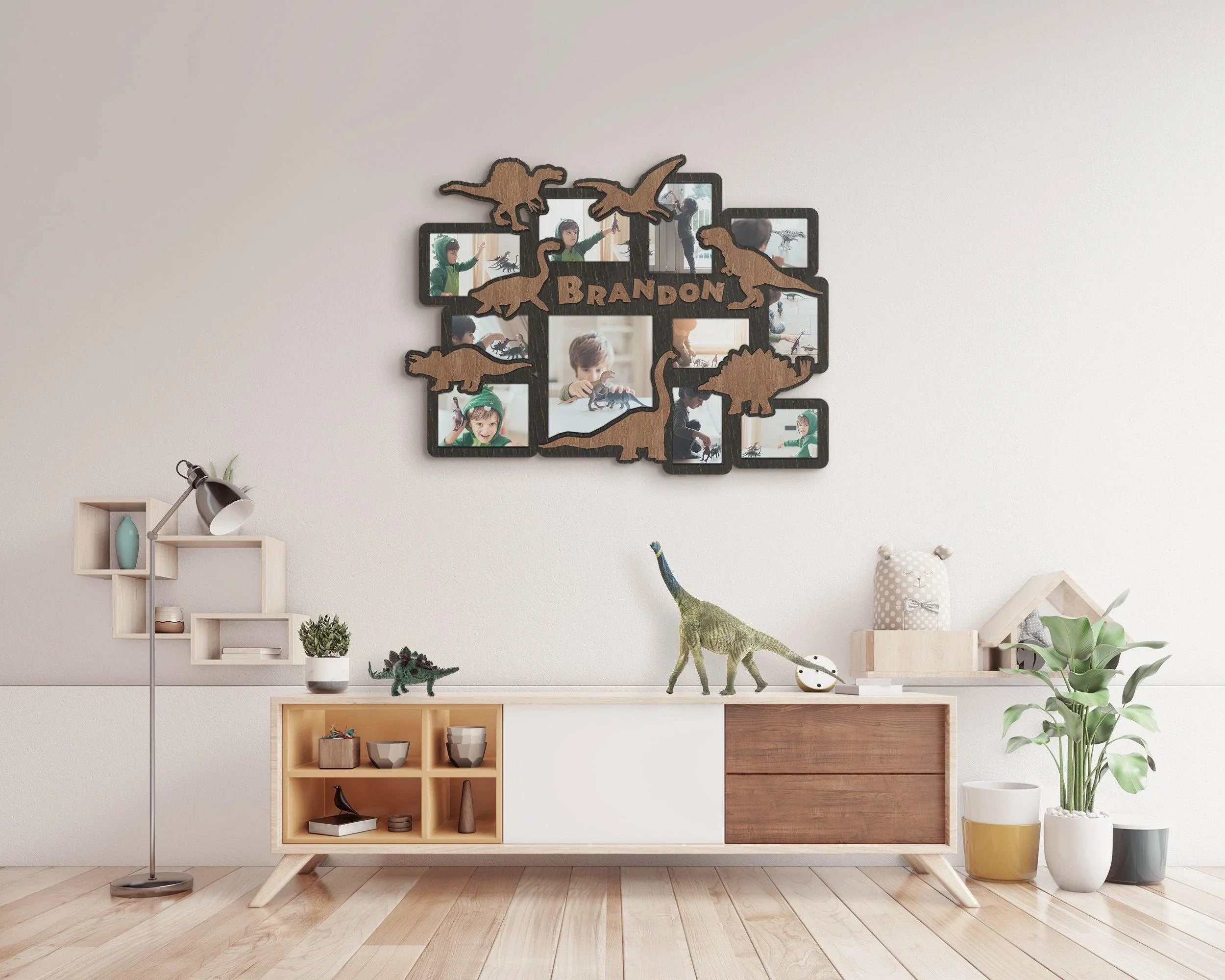 Dinosaur Picture Frame Collage | Kids Room Decor - The Frame Depot