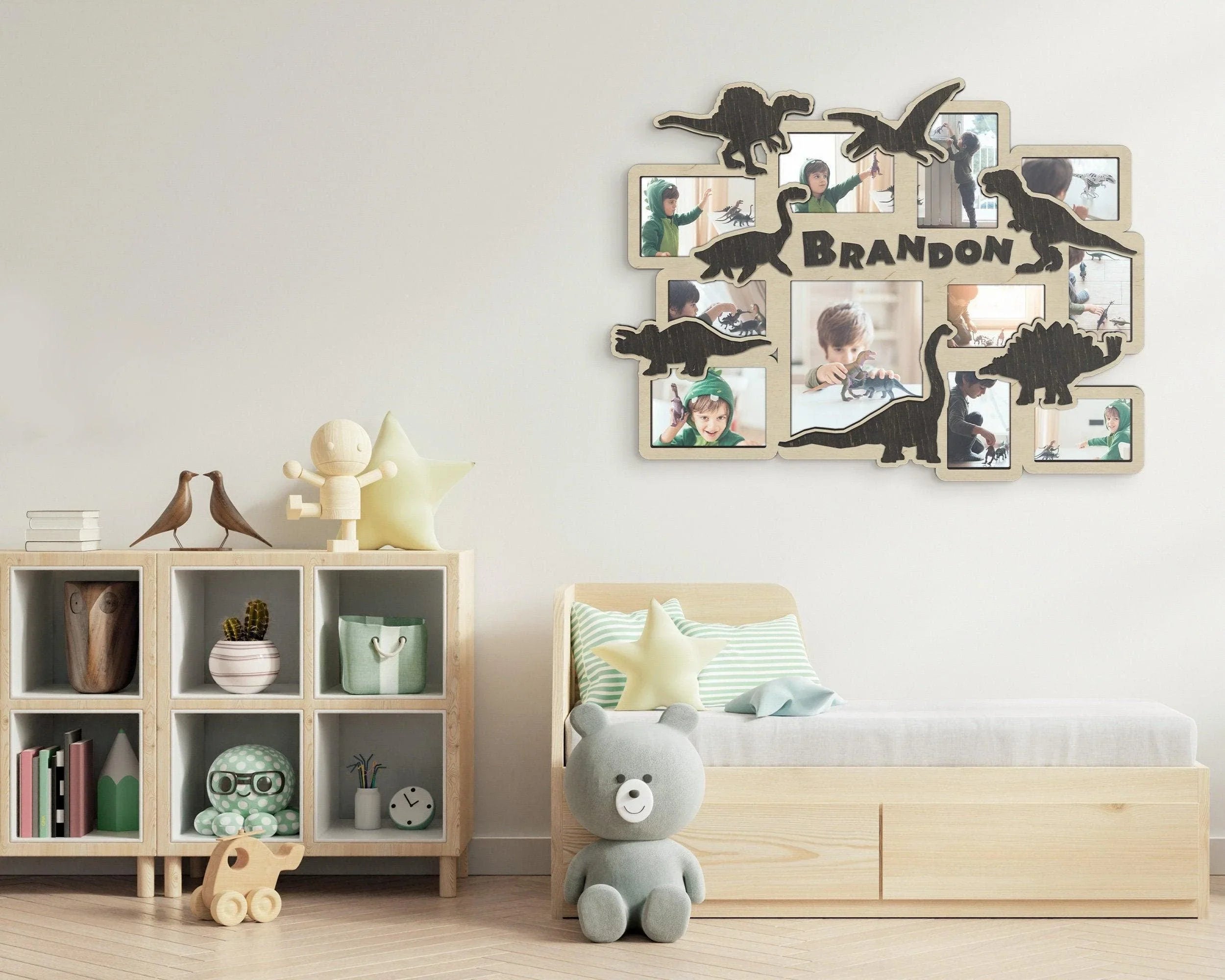 Dinosaur Picture Frame Collage | Kids Room Decor - The Frame Depot