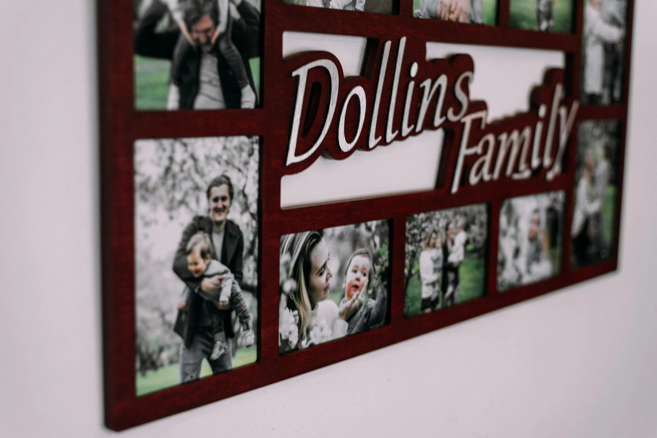Family Photo Frame Collage | Family Name Sign - The Frame Depot