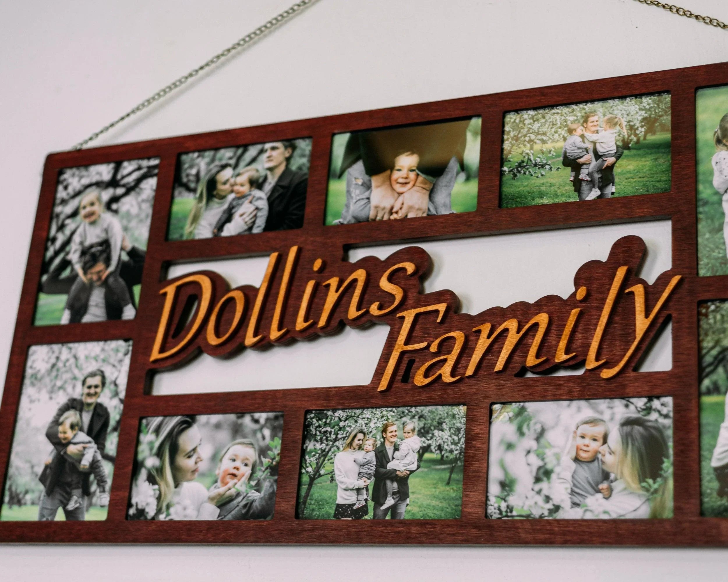 Family Photo Frame Collage | Family Name Sign - The Frame Depot
