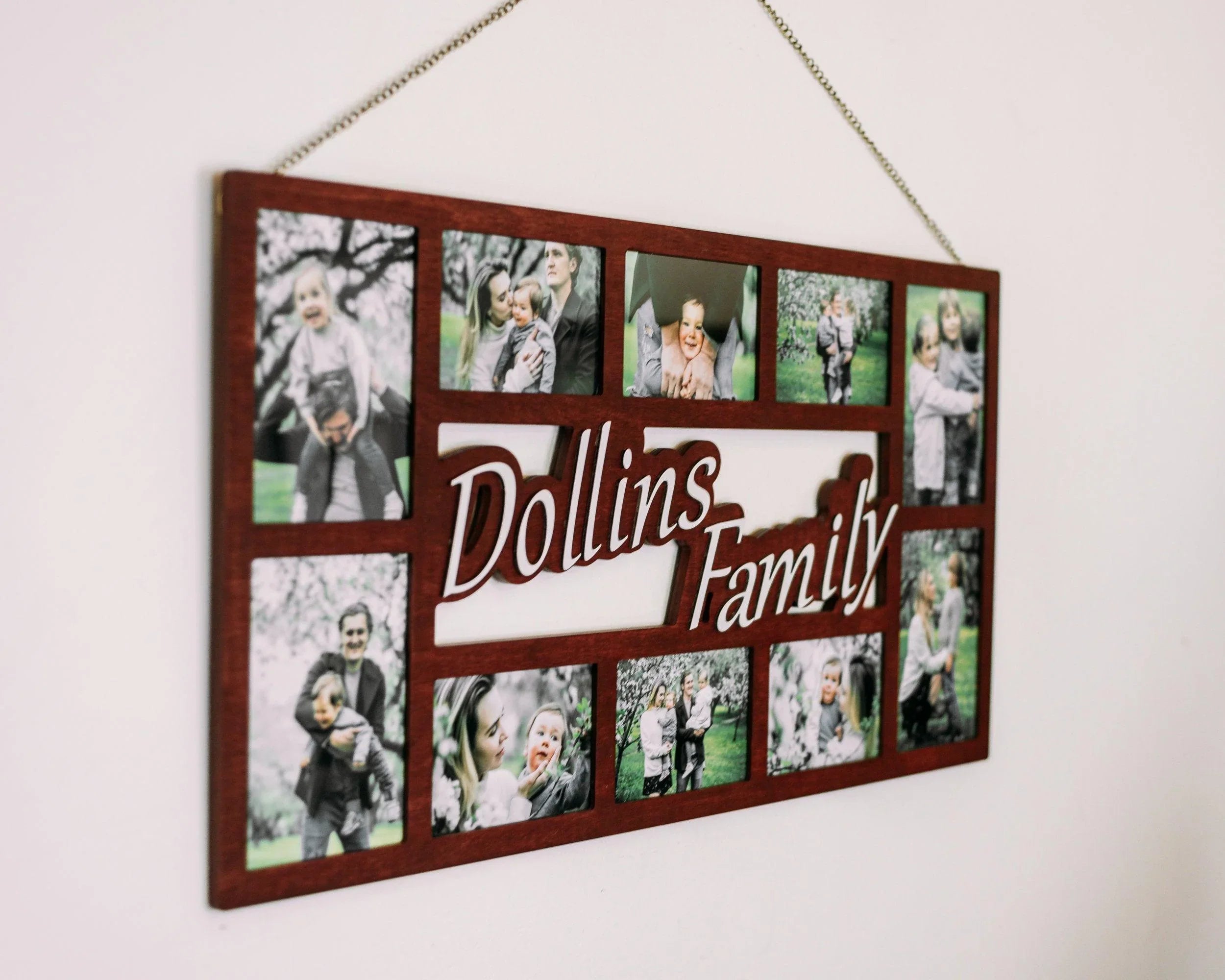 Family Photo Frame Collage | Family Name Sign - The Frame Depot