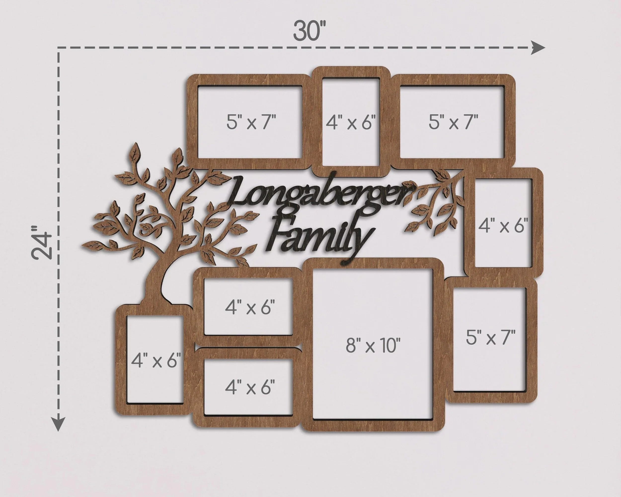 Picture Frame Collage | Personalized Family Tree | Multi Photo Frames - The Frame Depot