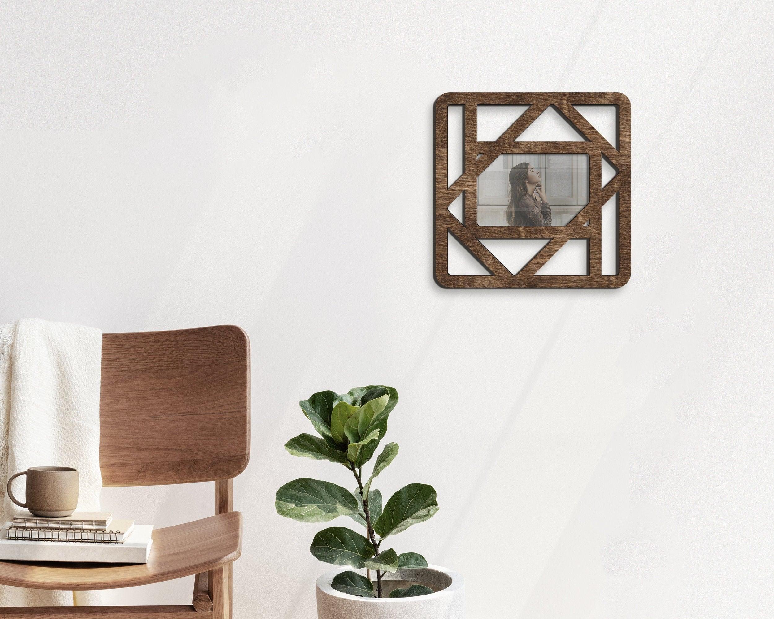 Geometric Wooden Picture Frame | Square Mini Frame - The Frame Depot
