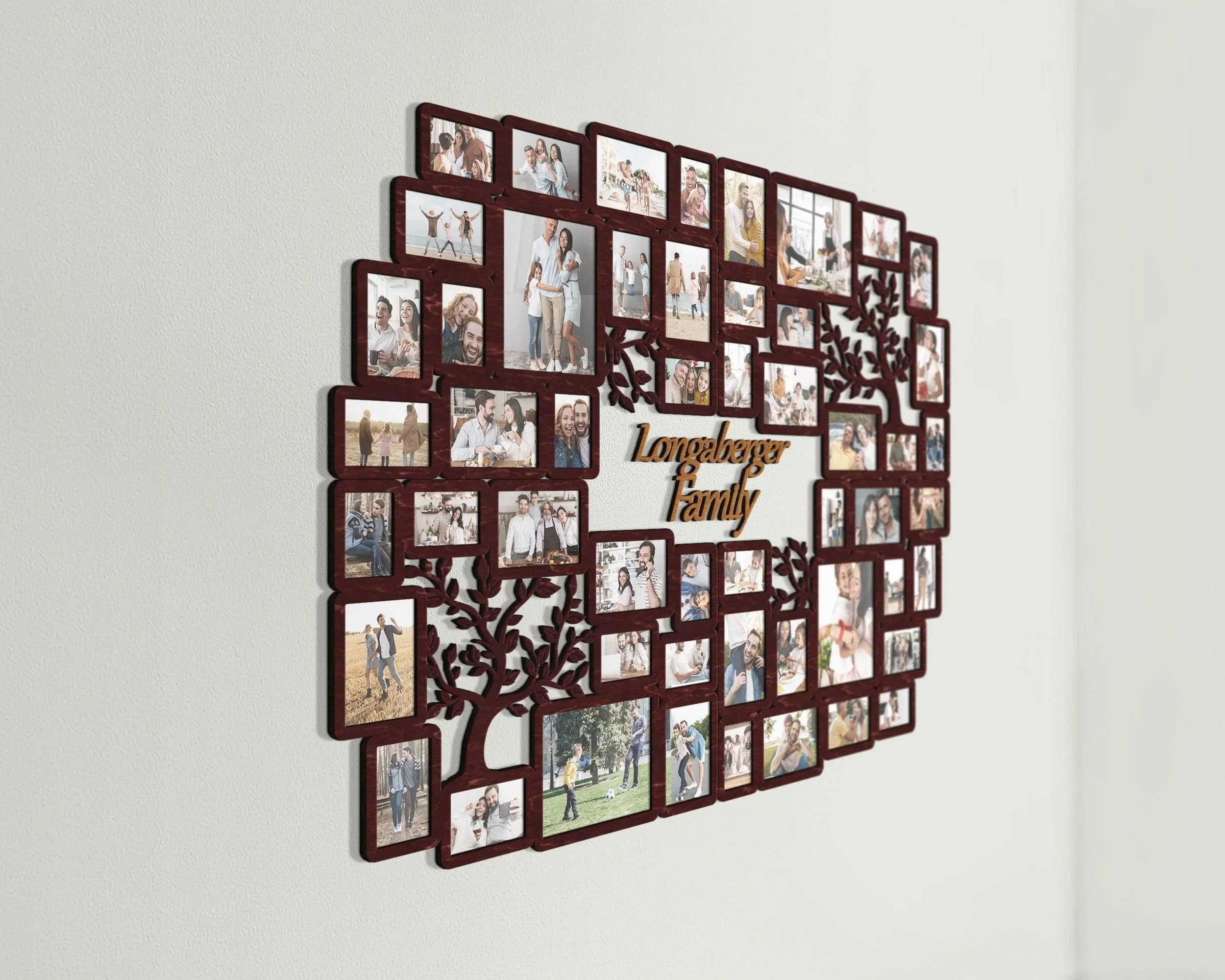 Personalized photo collage | Custom family tree | Large picture frame collage - The Frame Depot