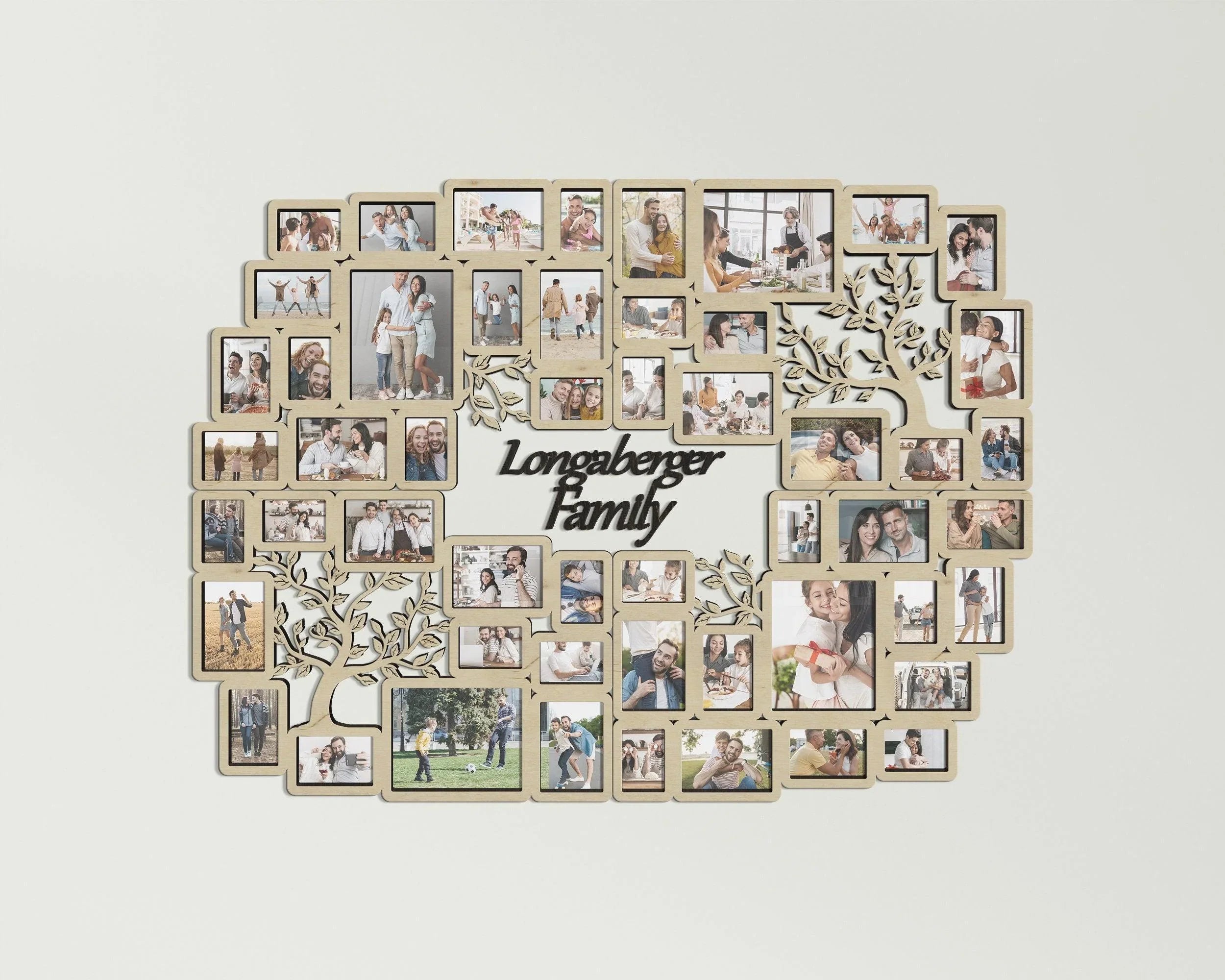 Personalized photo collage | Custom family tree | Large picture frame collage - The Frame Depot