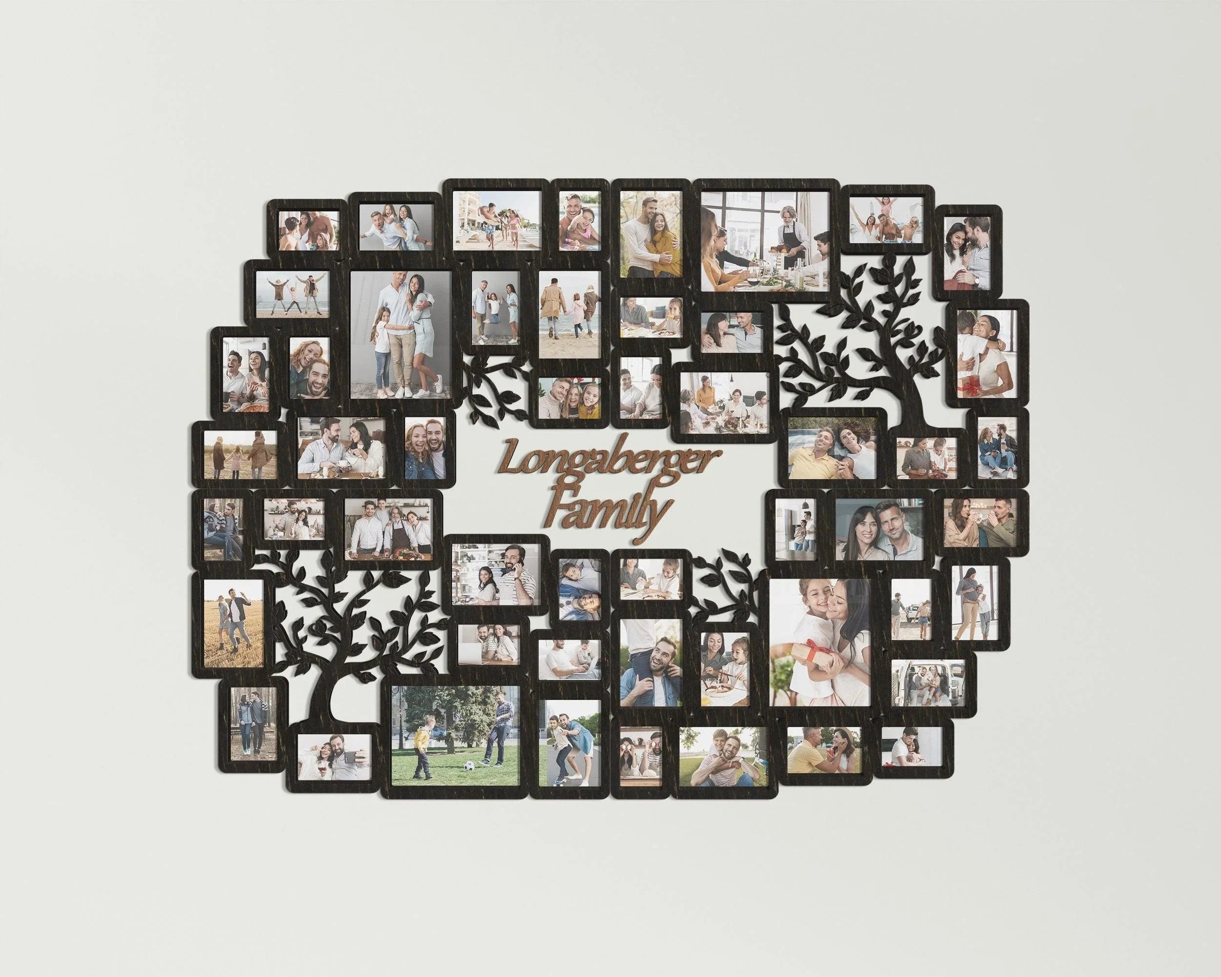 Personalized photo collage | Custom family tree | Large picture frame collage - The Frame Depot