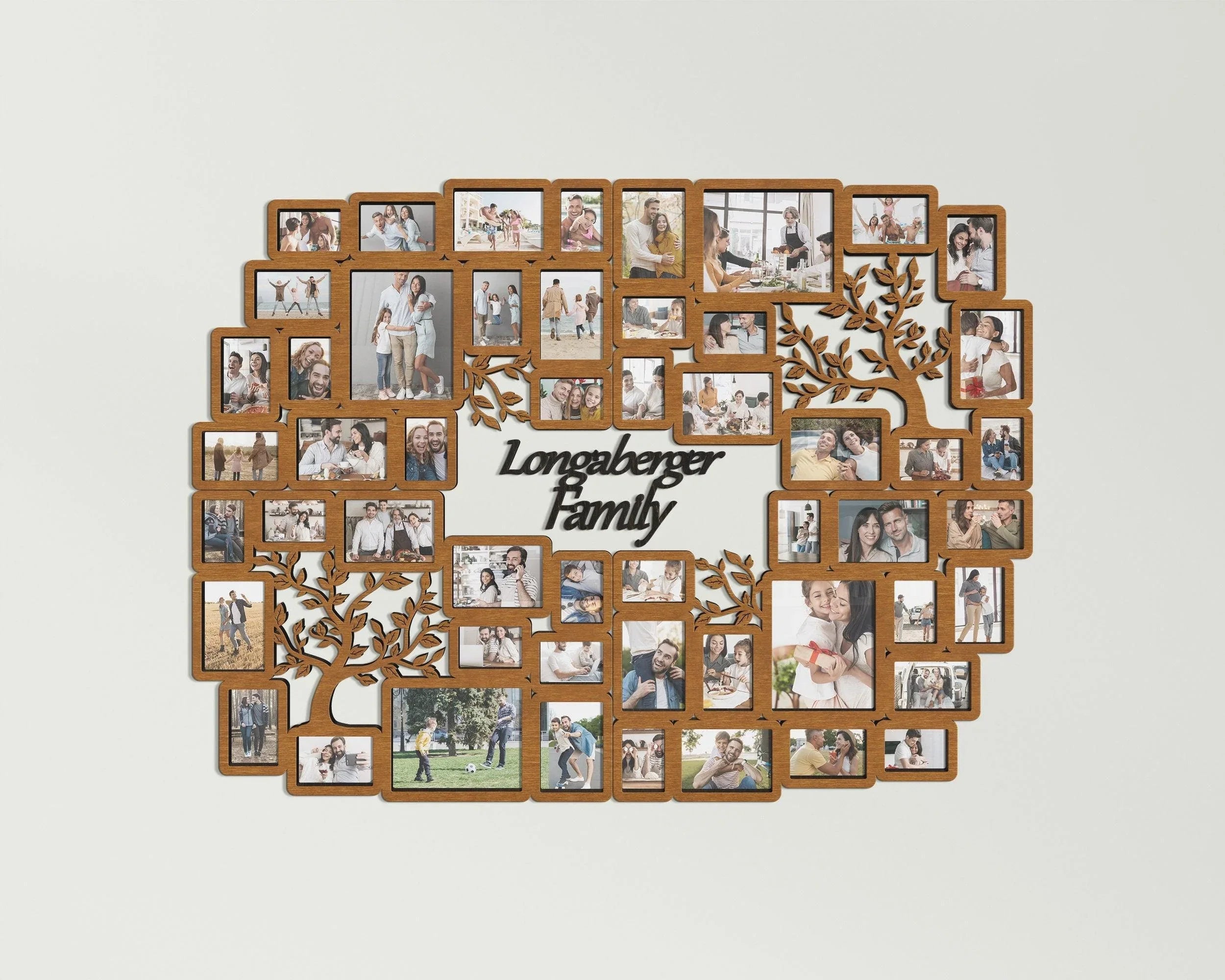 Personalized photo collage | Custom family tree | Large picture frame collage - The Frame Depot