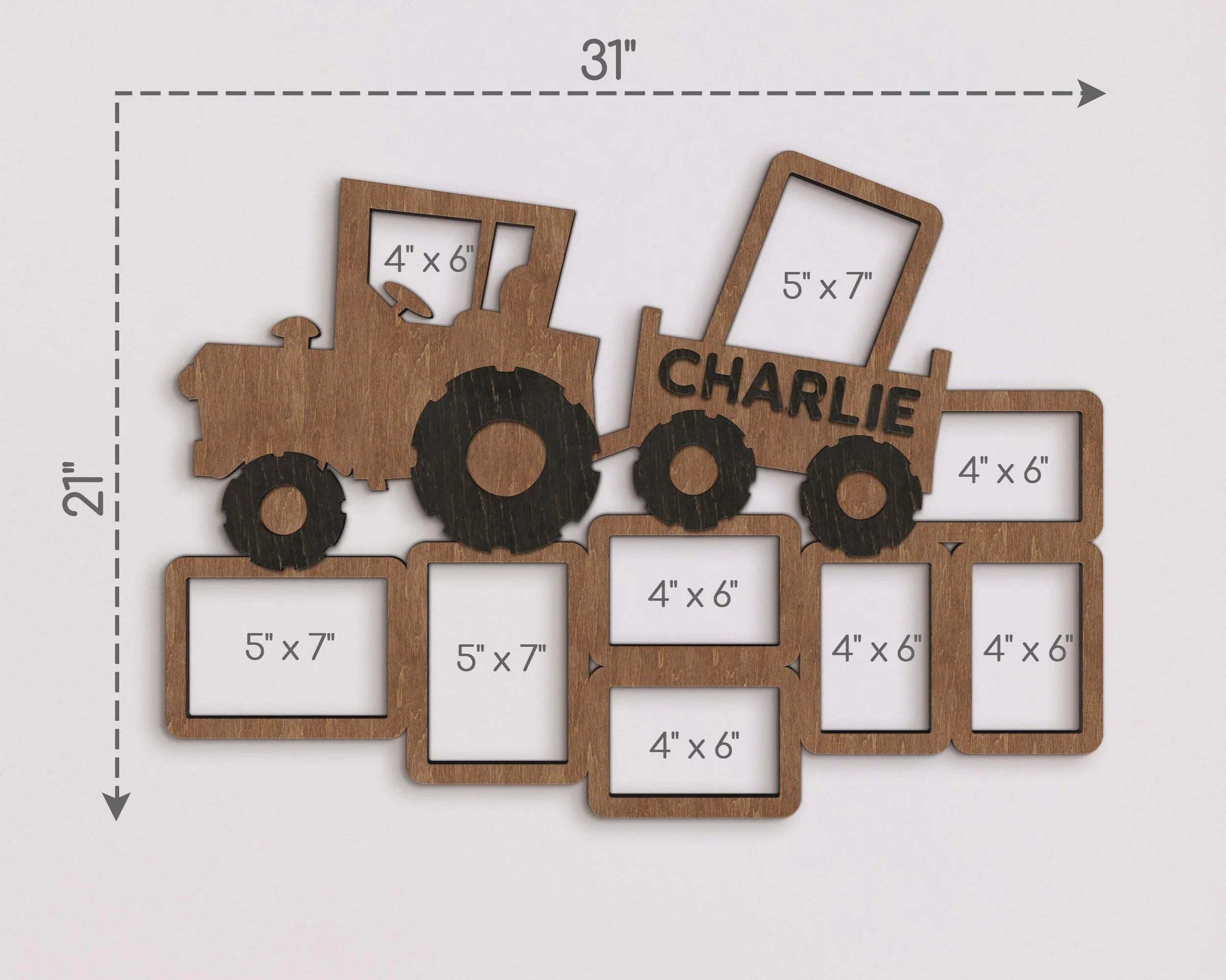Tractor Collage | Personalized Kids Photo Frame - The Frame Depot