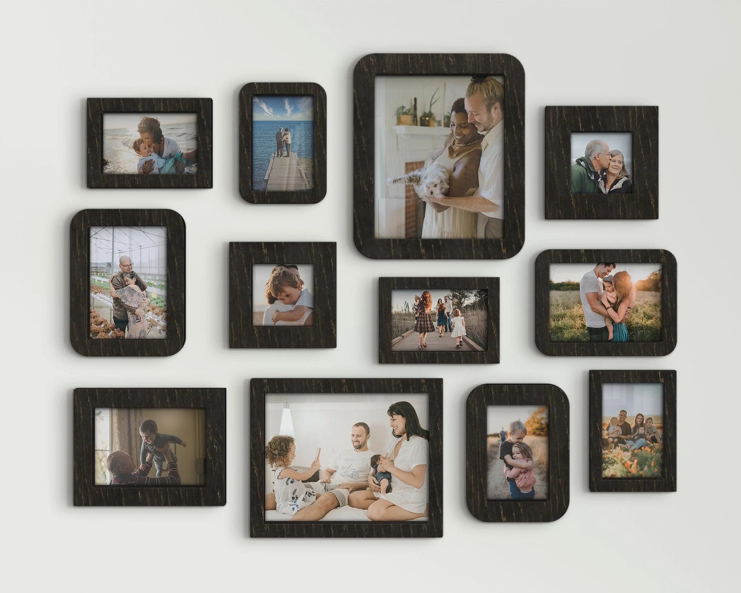 Custom Gallery Wall Frames | Photo Frame Collage | 12 piece Picture Frame Set - The Frame Depot