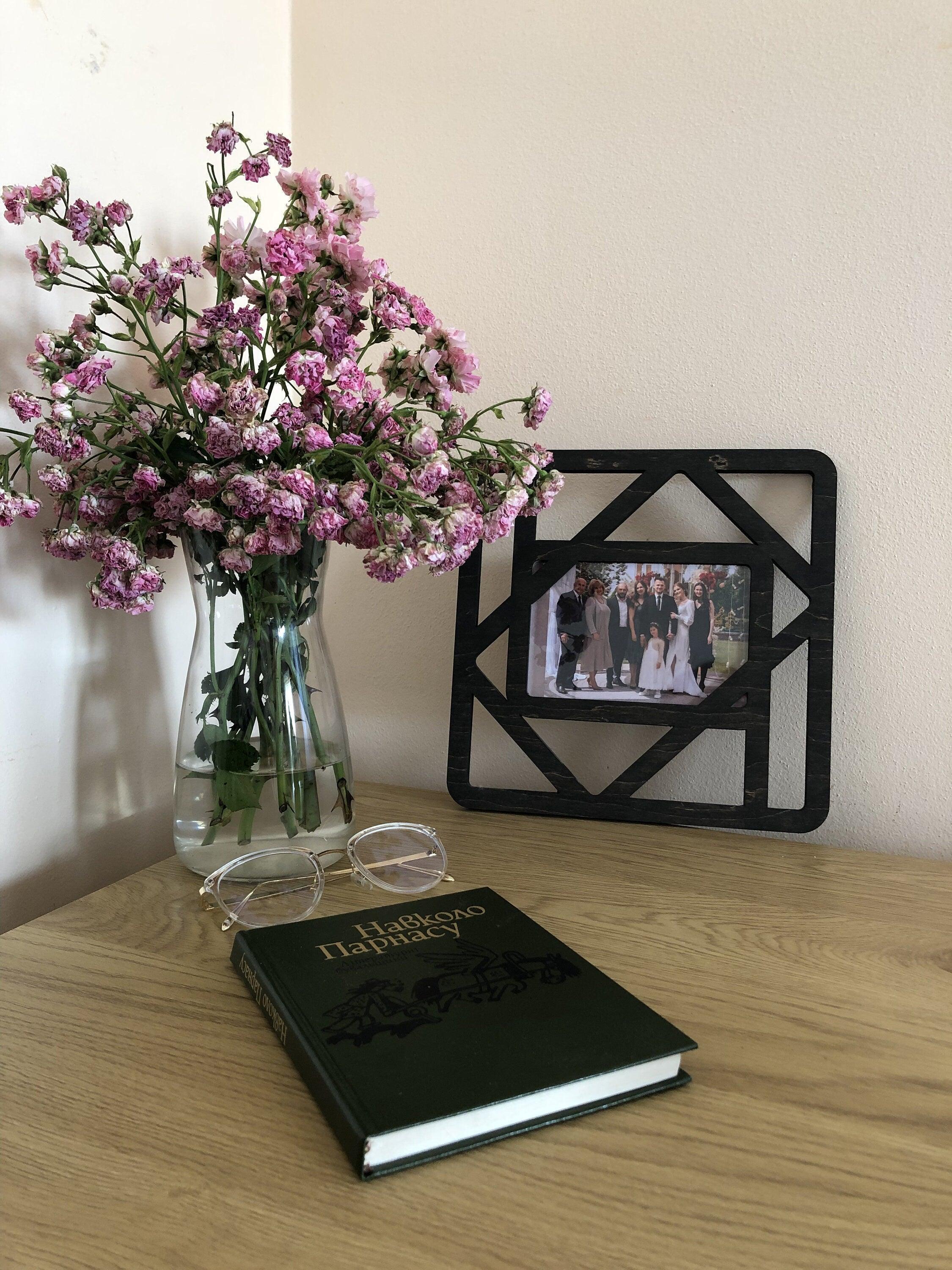 Geometric Wooden Picture Frame | Square Mini Frame - The Frame Depot