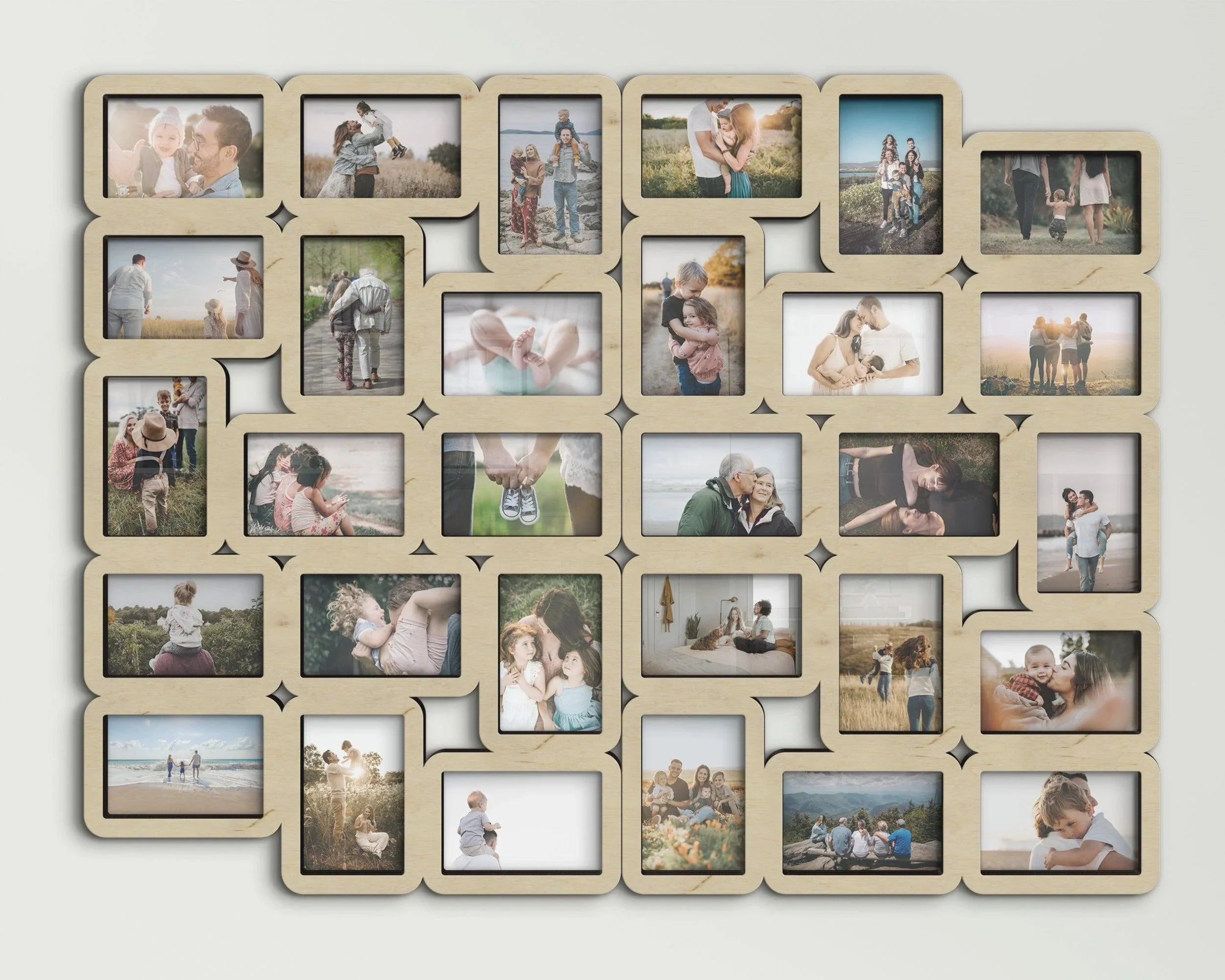 30 Piece Picture Frame Collage | Large wall photo gallery | Family photo frame - The Frame Depot