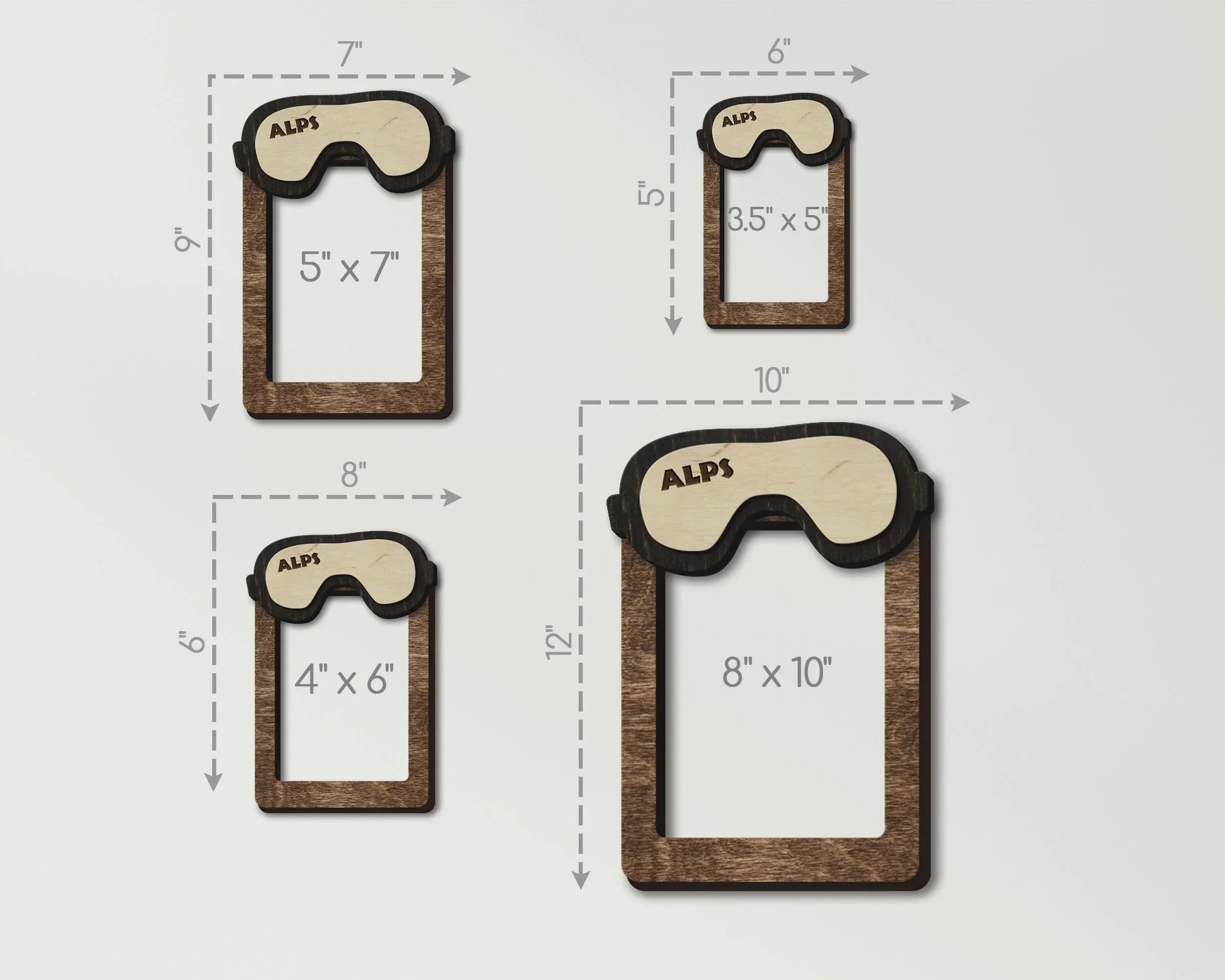 Ski Mask Photo Frame | Personalized Snowboarding Frame - The Frame Depot