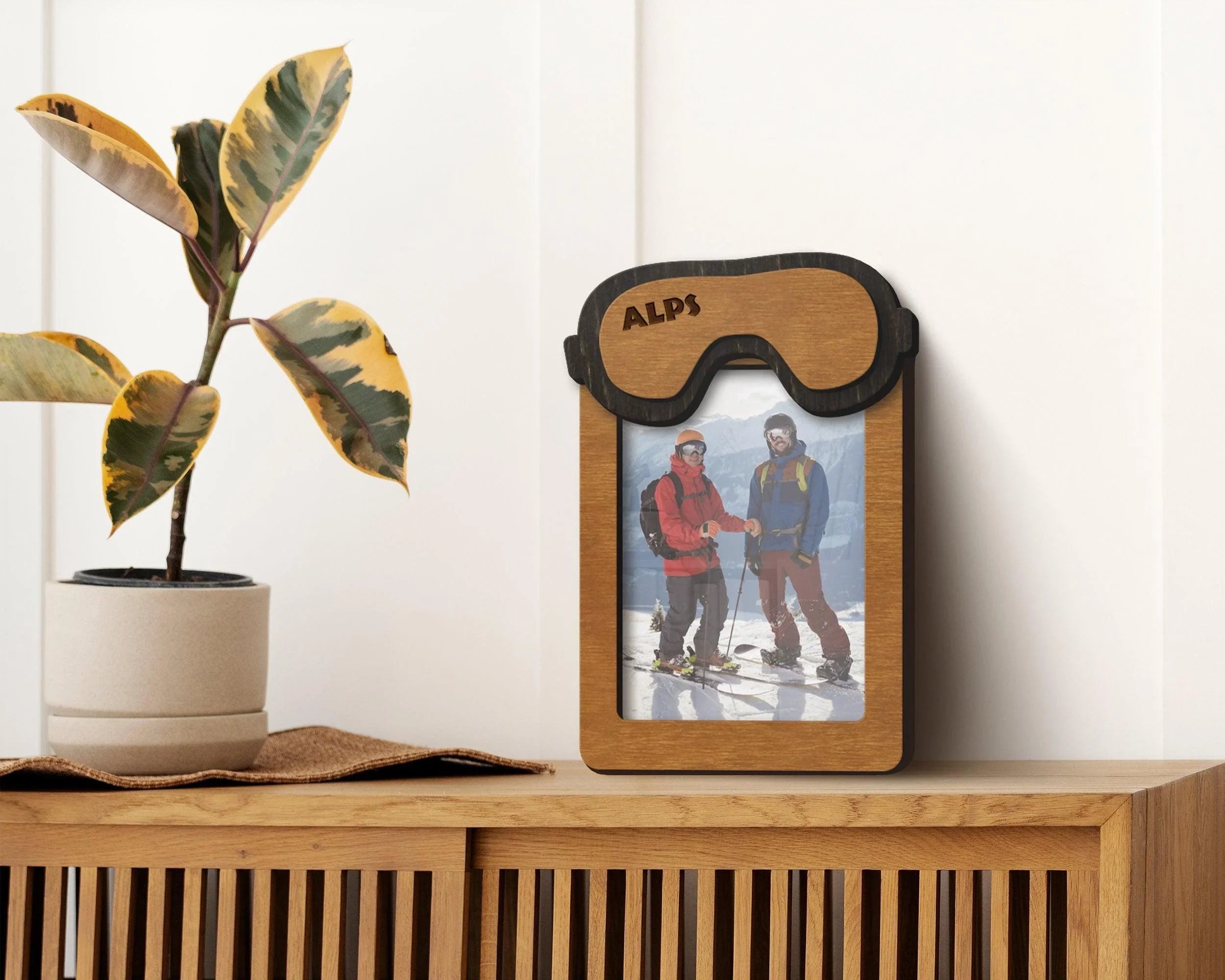 Ski Mask Photo Frame | Personalized Snowboarding Frame - The Frame Depot