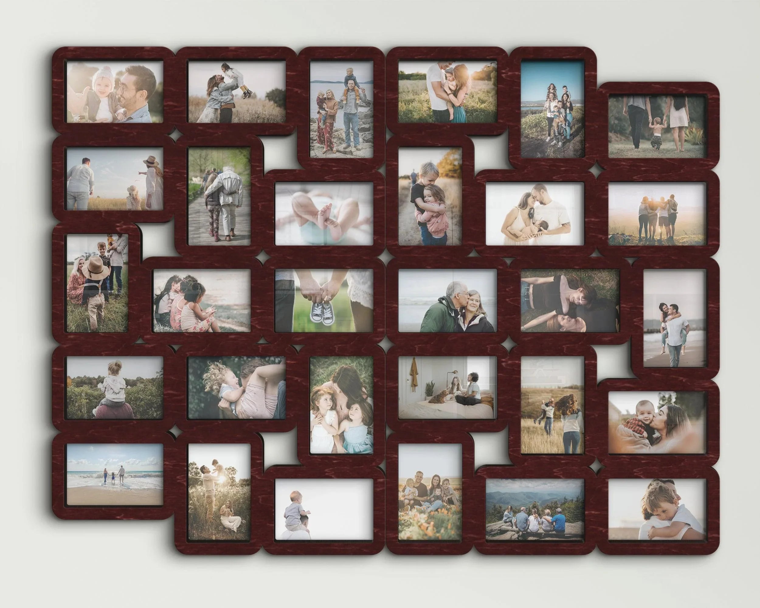 30 Piece Picture Frame Collage | Large wall photo gallery | Family photo frame - The Frame Depot