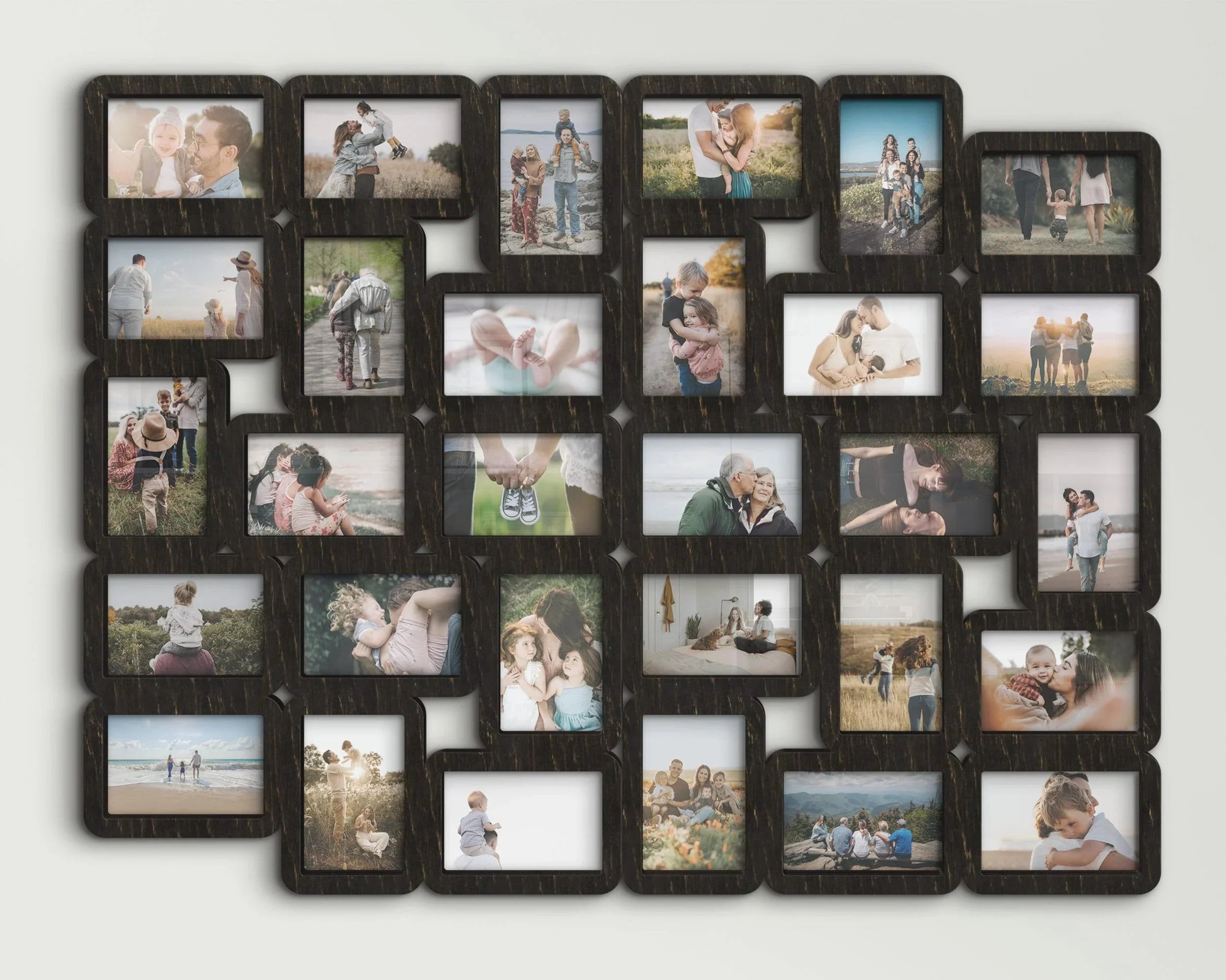 30 Piece Picture Frame Collage | Large wall photo gallery | Family photo frame - The Frame Depot