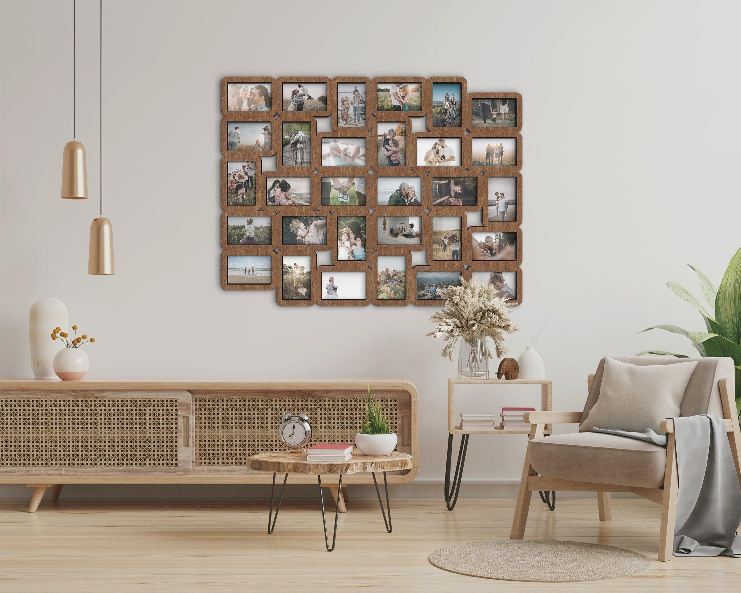 30 Piece Picture Frame Collage | Large wall photo gallery | Family photo frame - The Frame Depot
