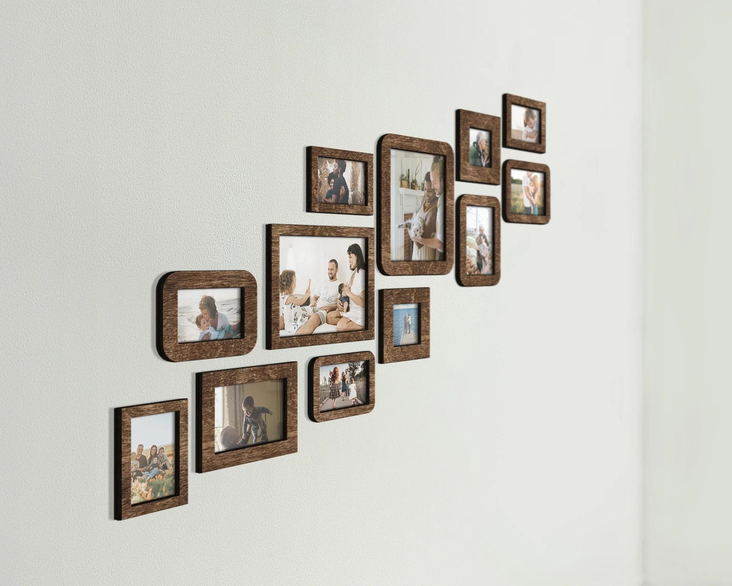 Staircase Picture Frame Set | Multiple Wall Frames | Family Photo Frame - The Frame Depot
