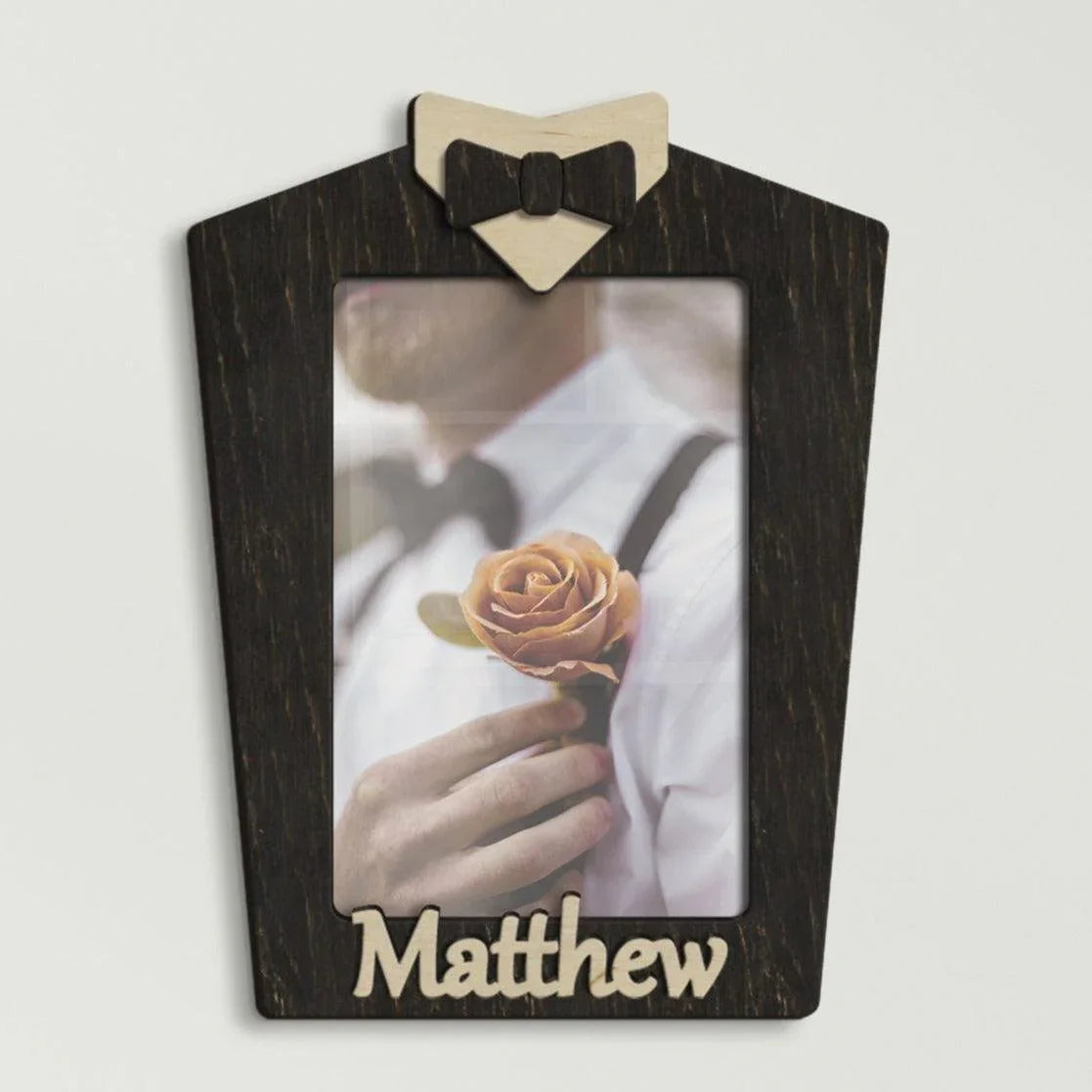 Personalized Wedding Suit Frame | Unique Groomsman & Best Man Gift - The Frame Depot
