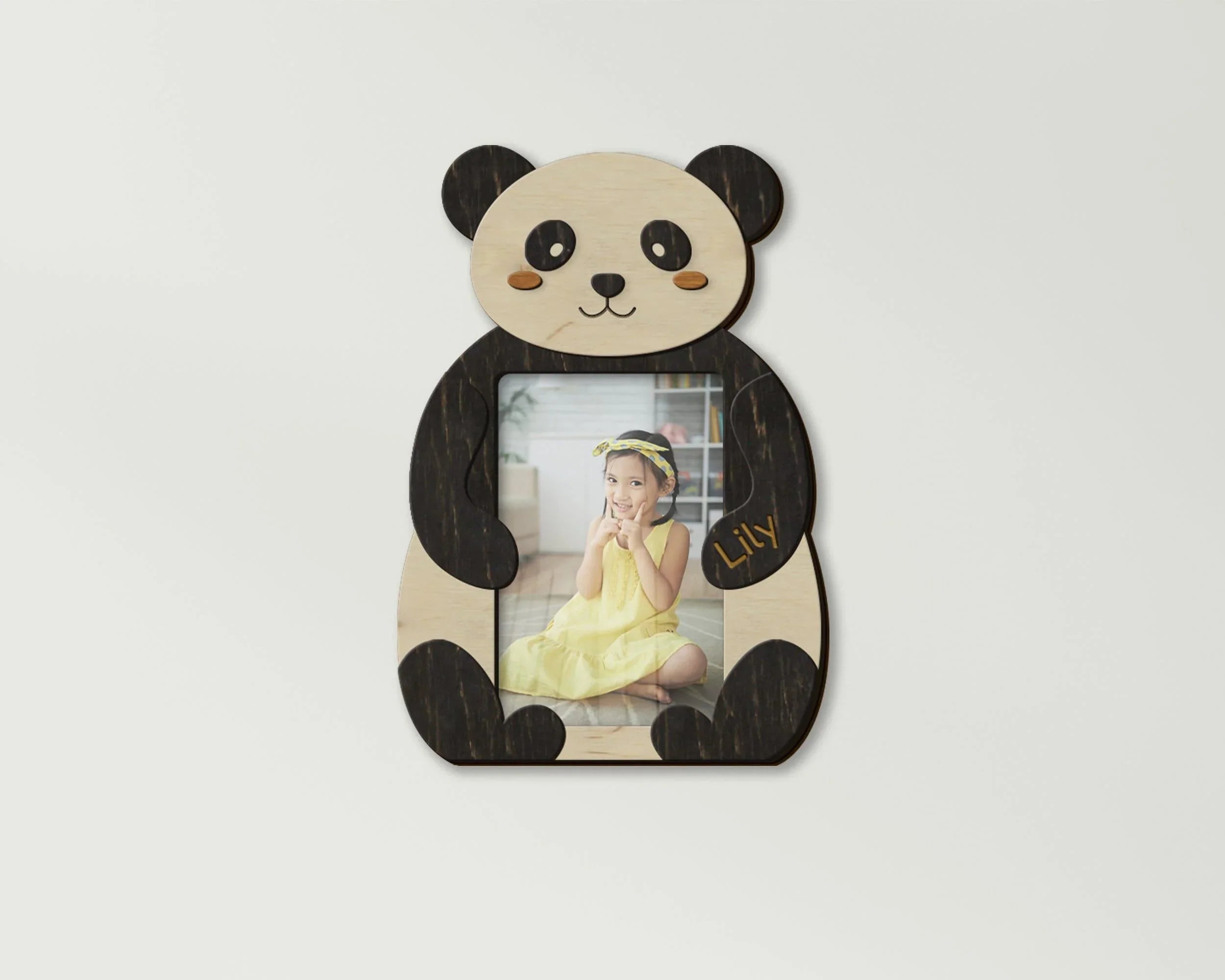Personalized Panda Picture Frame | Nursery Wall Decor - The Frame Depot