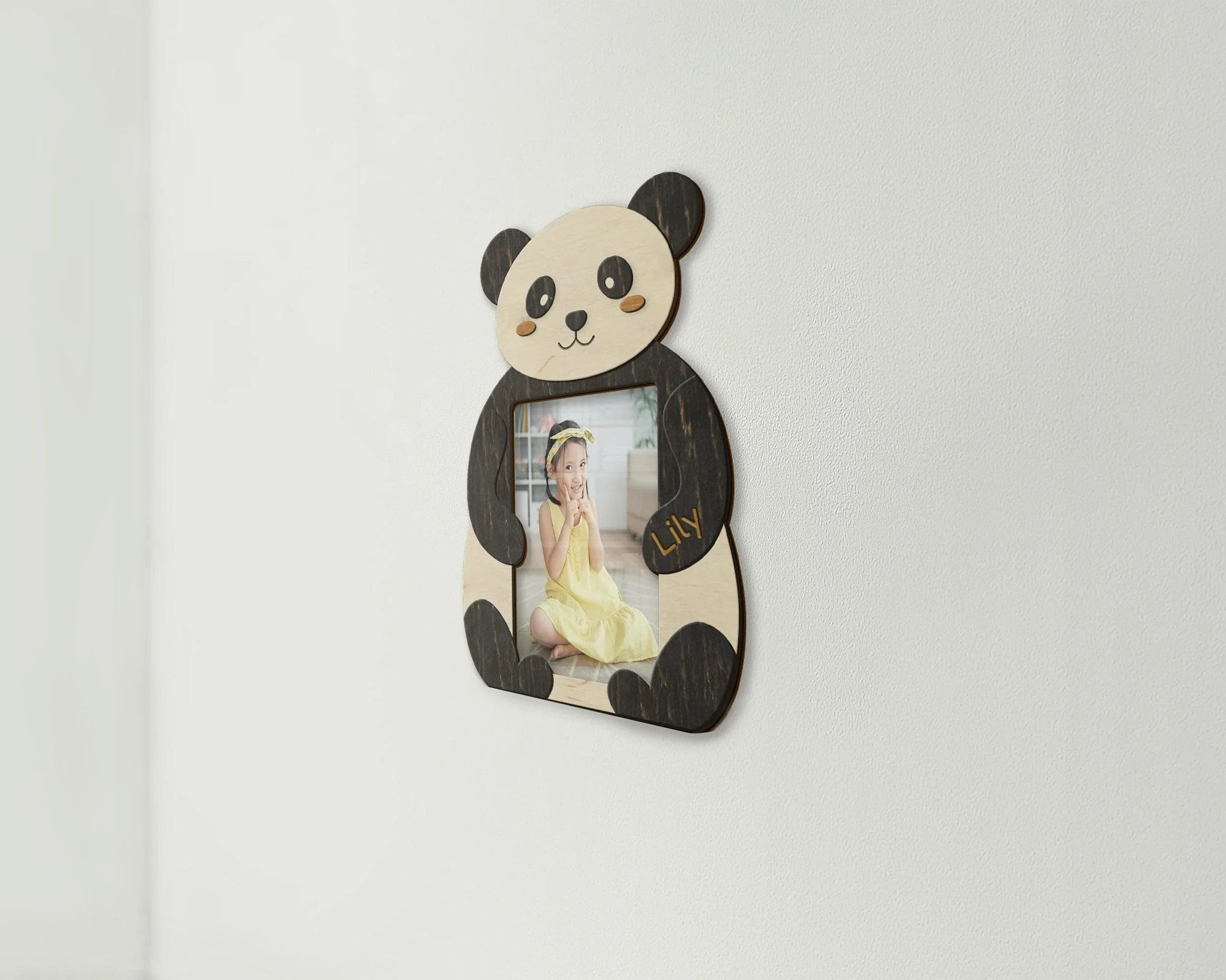 Personalized Panda Picture Frame | Nursery Wall Decor - The Frame Depot