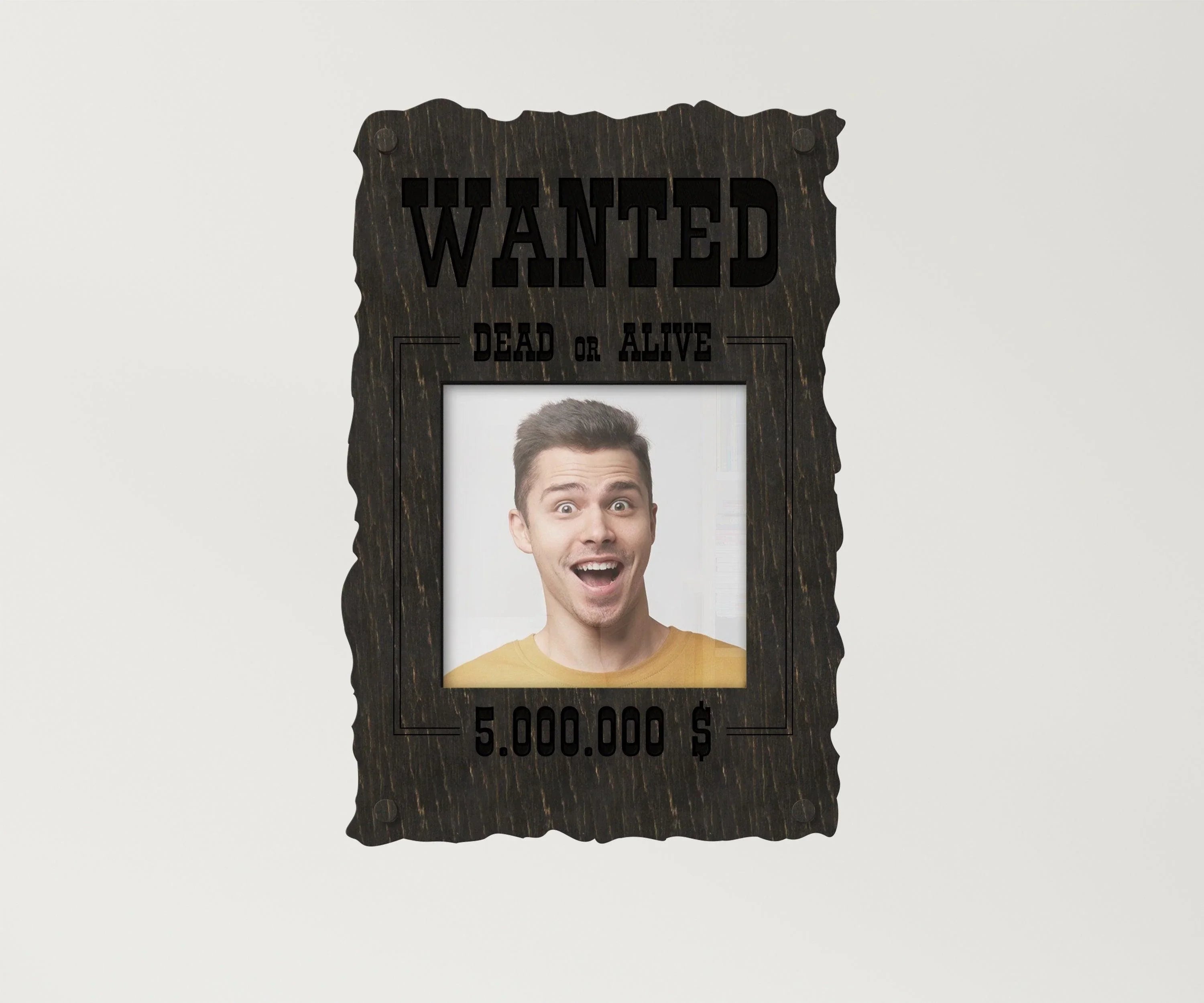 Wanted Poster Photo Frame | Dead or Alive Sign - The Frame Depot
