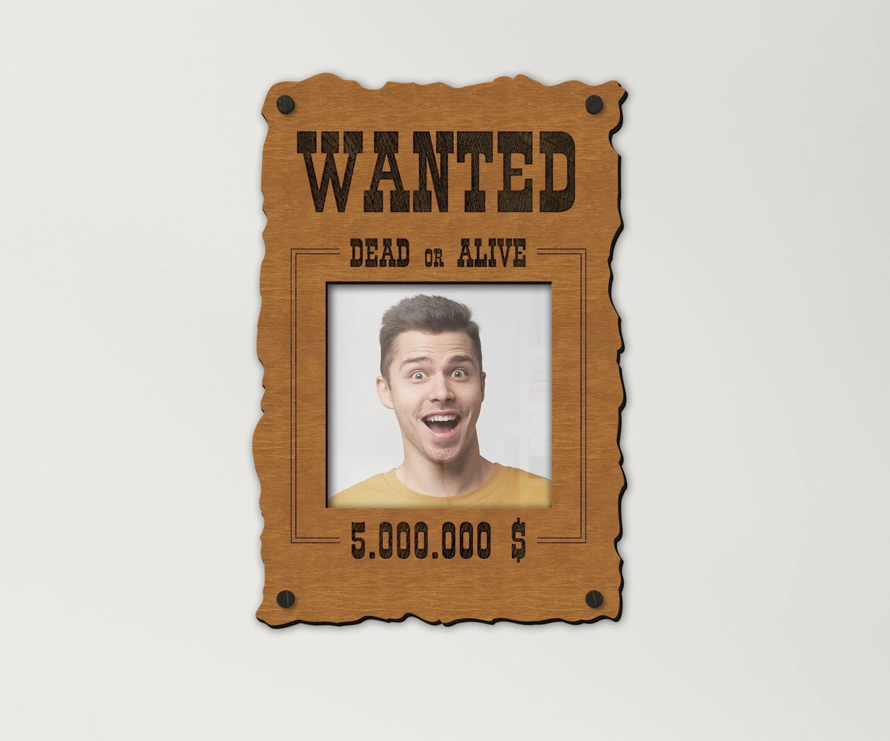 Wanted Poster Photo Frame | Dead or Alive Sign - The Frame Depot