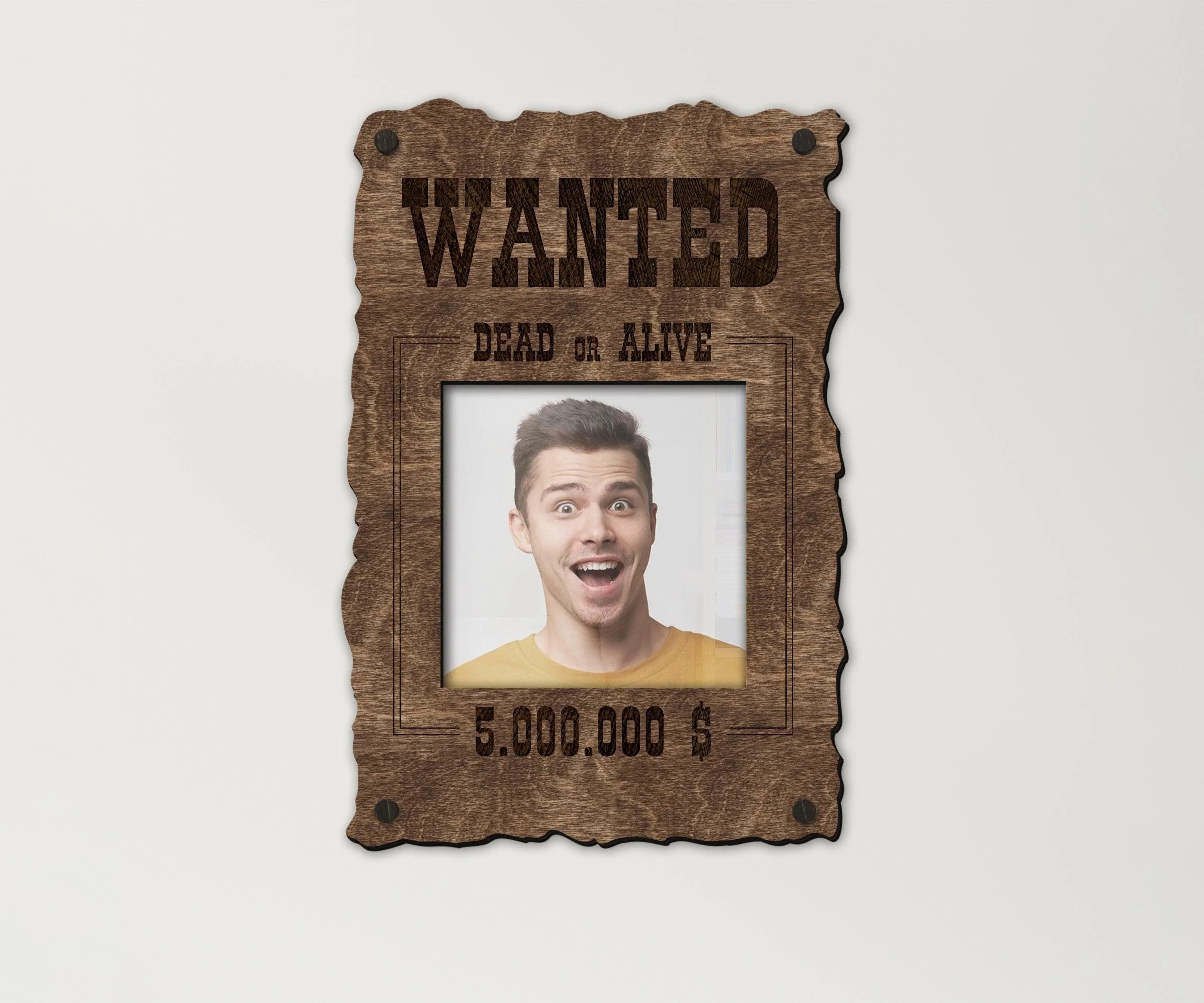 Wanted Poster Photo Frame | Dead or Alive Sign - The Frame Depot