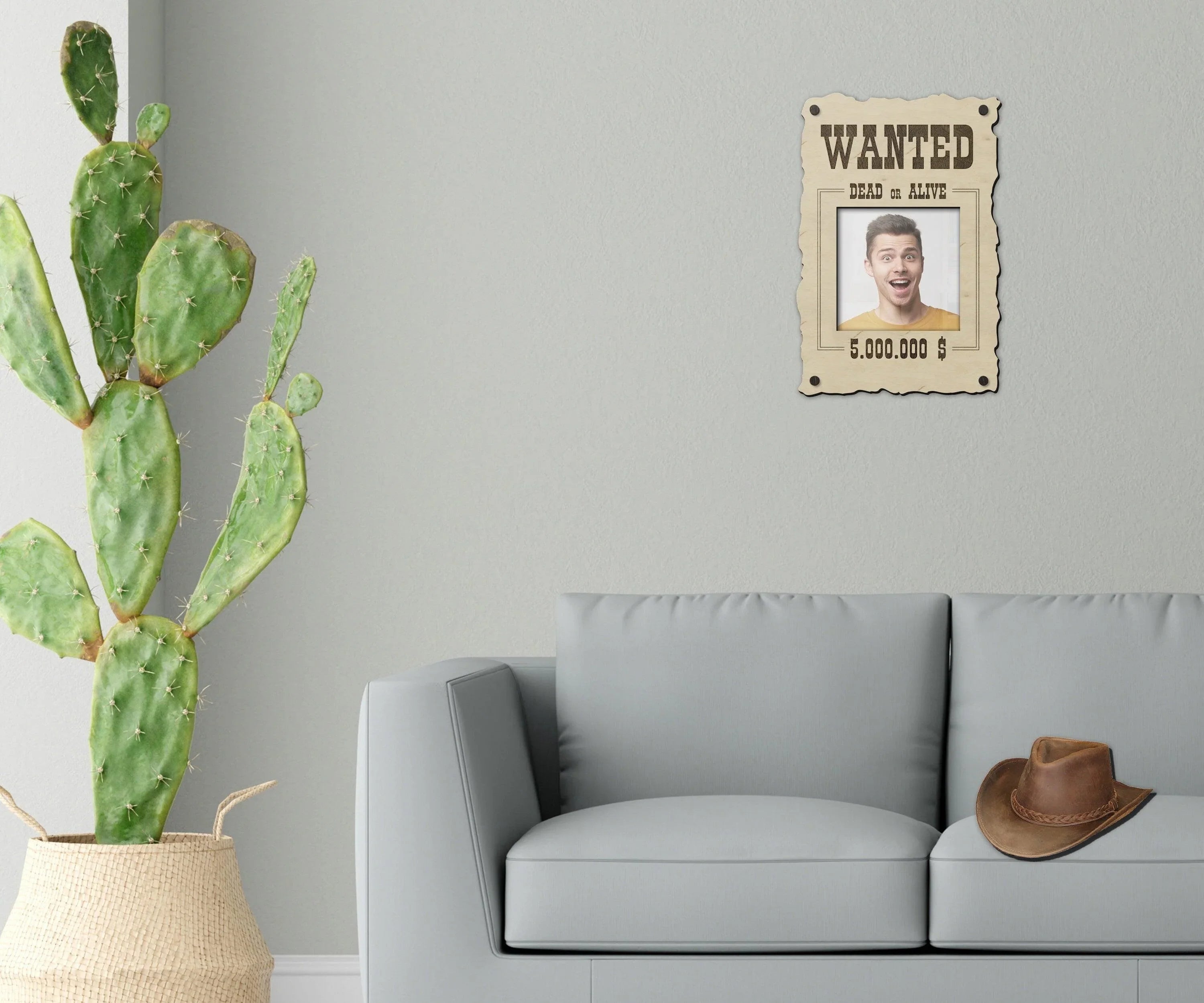 Wanted Poster Photo Frame | Dead or Alive Sign - The Frame Depot