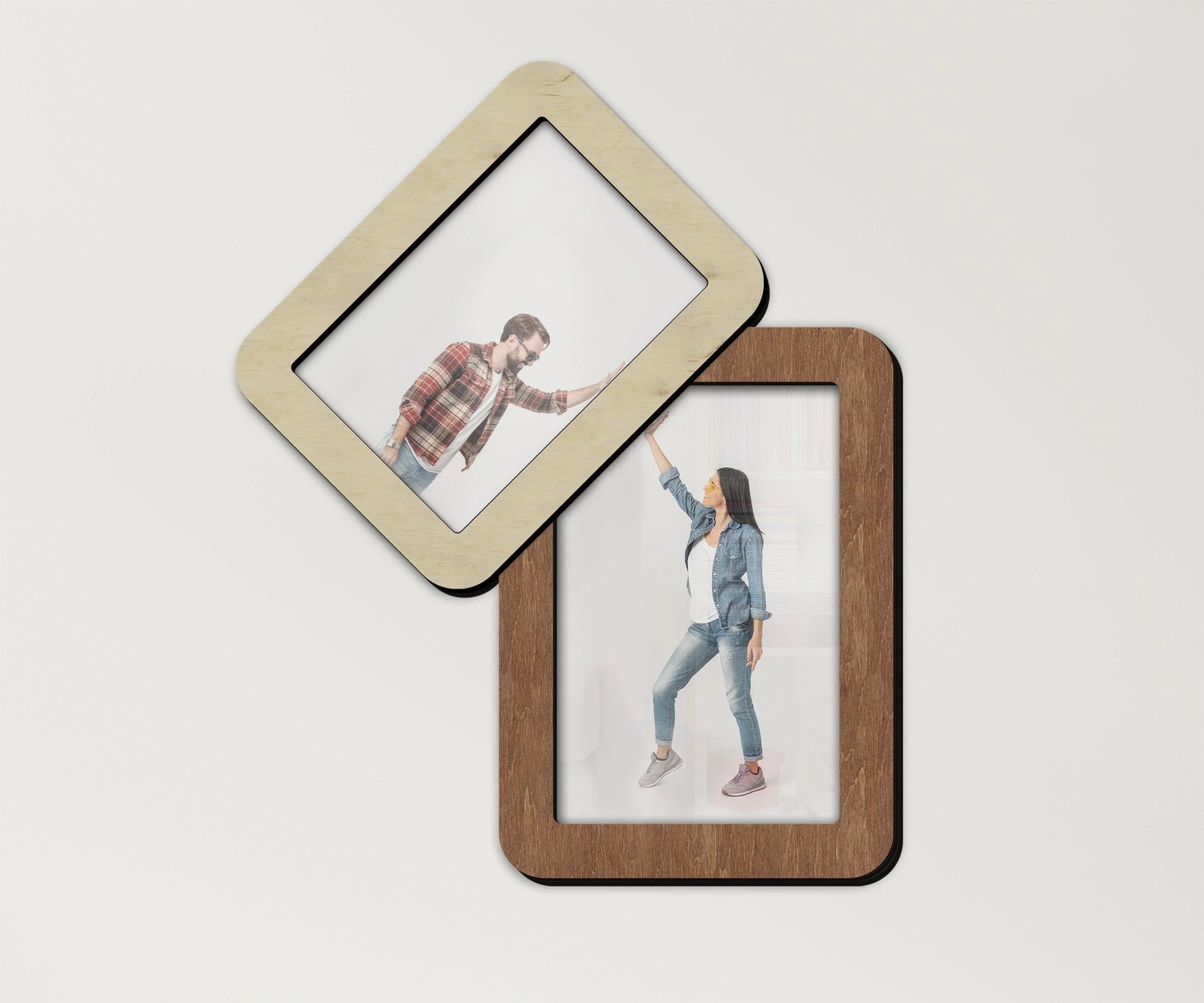 Dual Photo Frame | Angled Design - The Frame Depot
