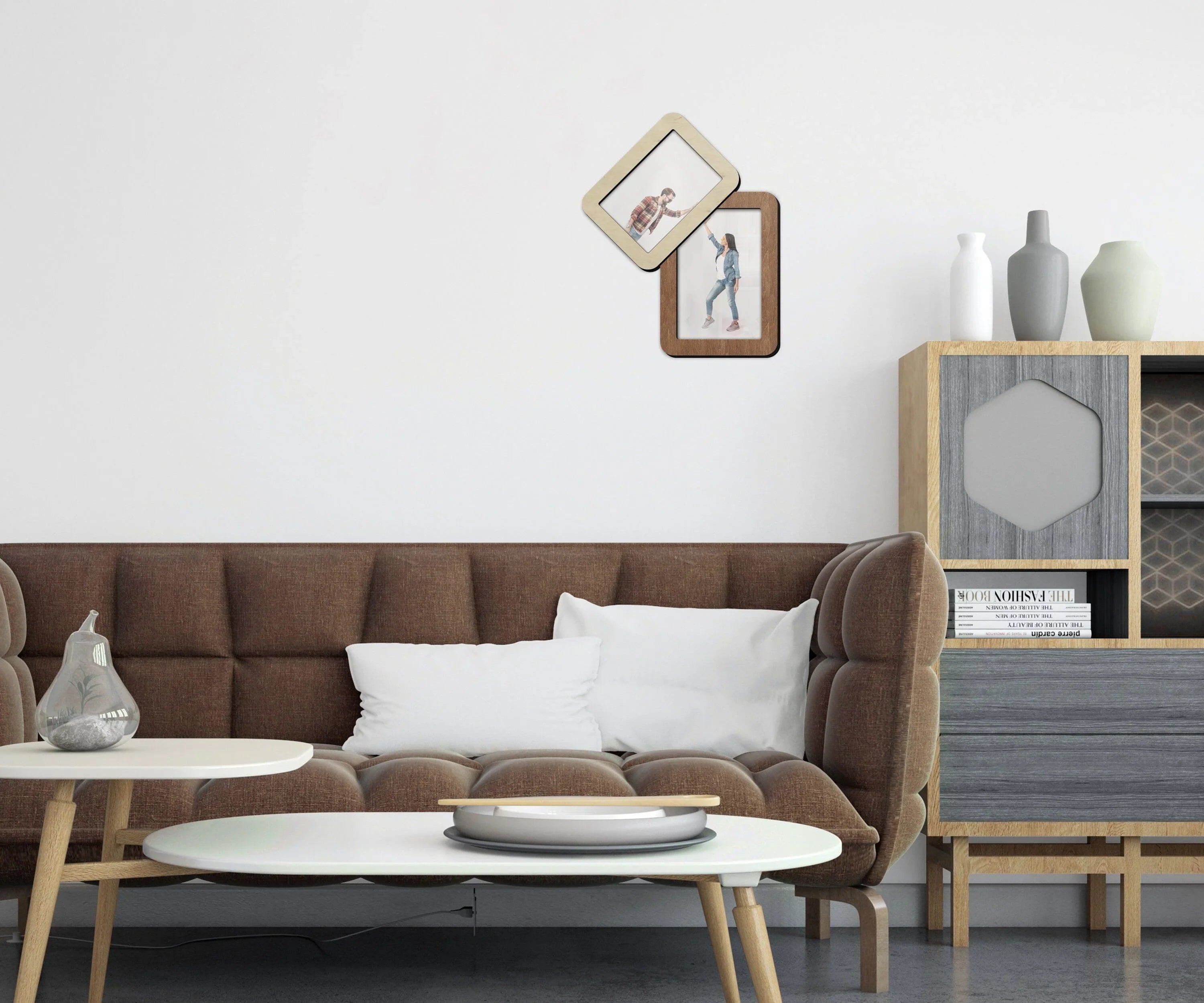 Dual Photo Frame | Angled Design - The Frame Depot