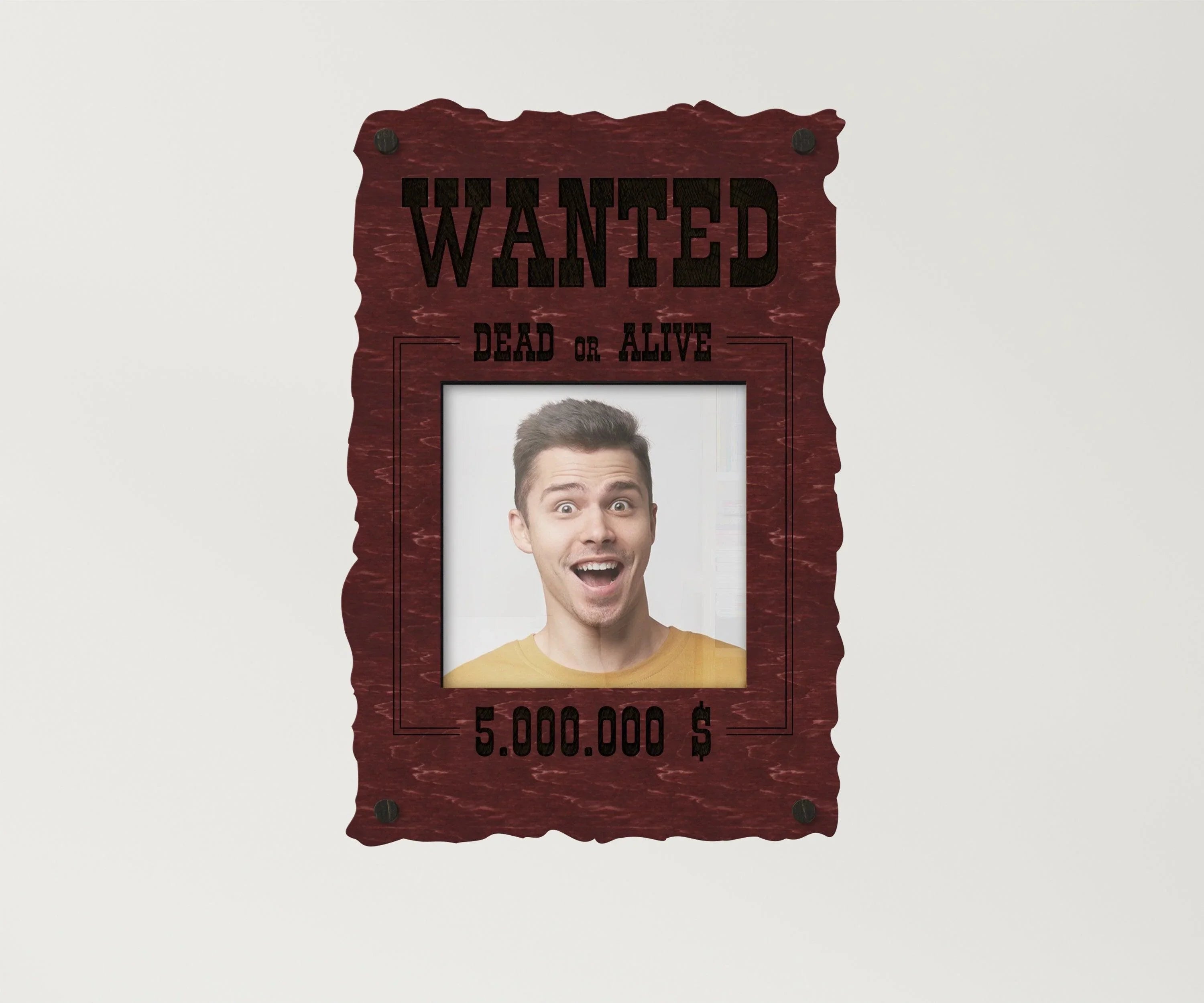 Wanted Poster Photo Frame | Dead or Alive Sign - The Frame Depot