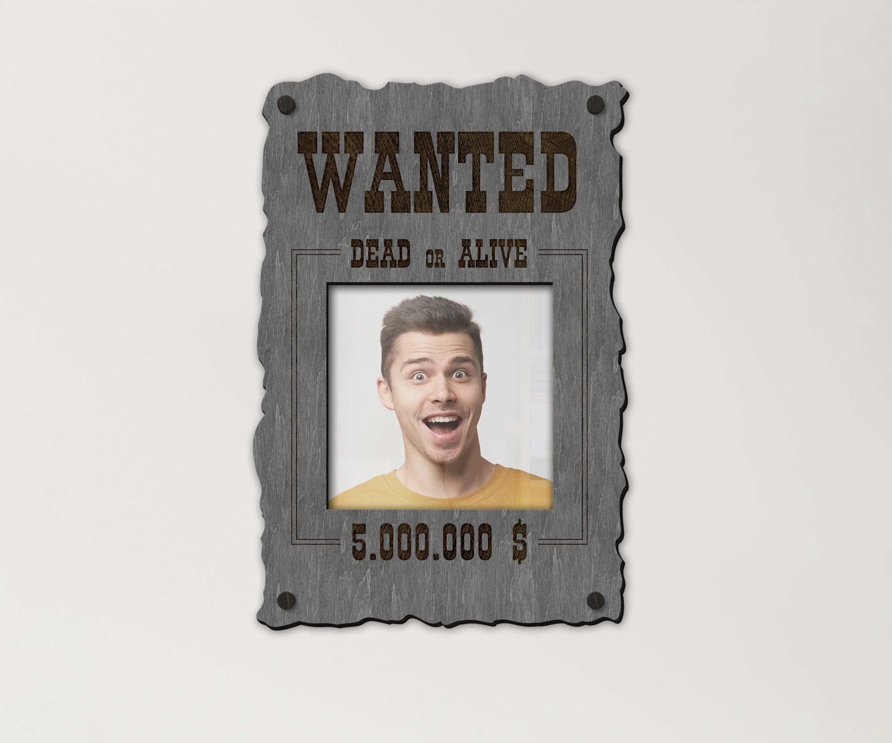 Wanted Poster Photo Frame | Dead or Alive Sign - The Frame Depot
