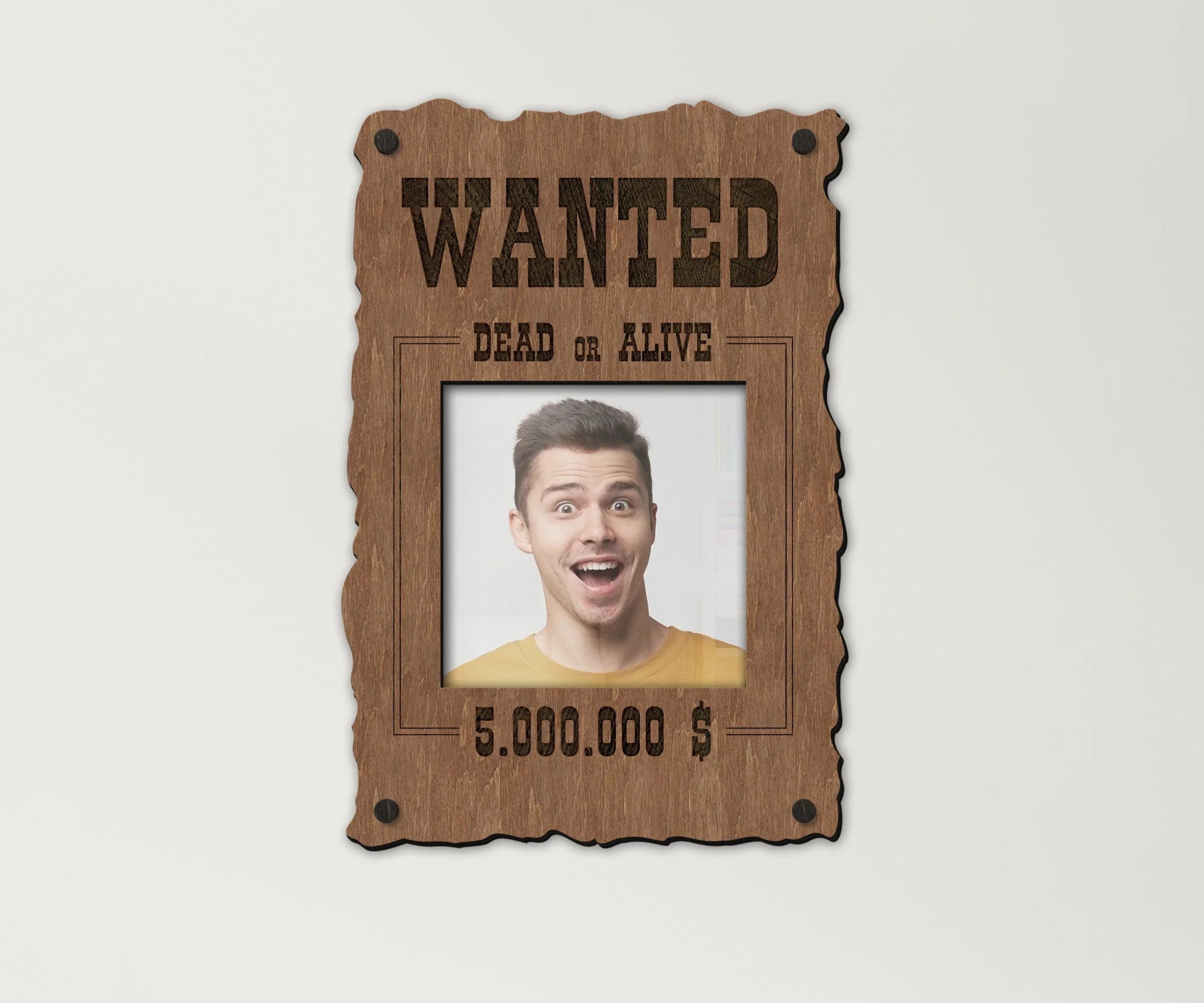 Wanted Poster Photo Frame | Dead or Alive Sign - The Frame Depot