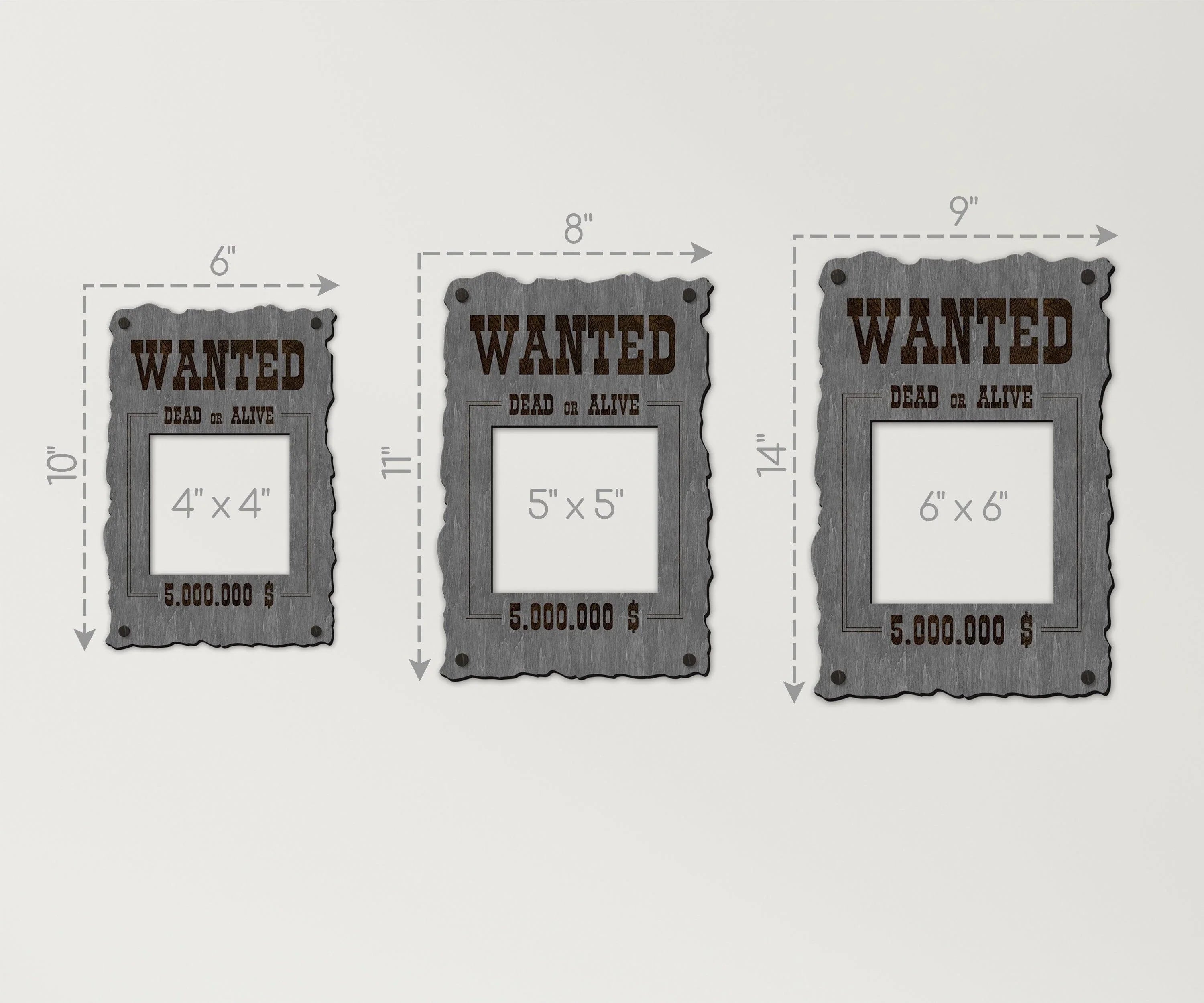 Wanted Poster Photo Frame | Dead or Alive Sign - The Frame Depot