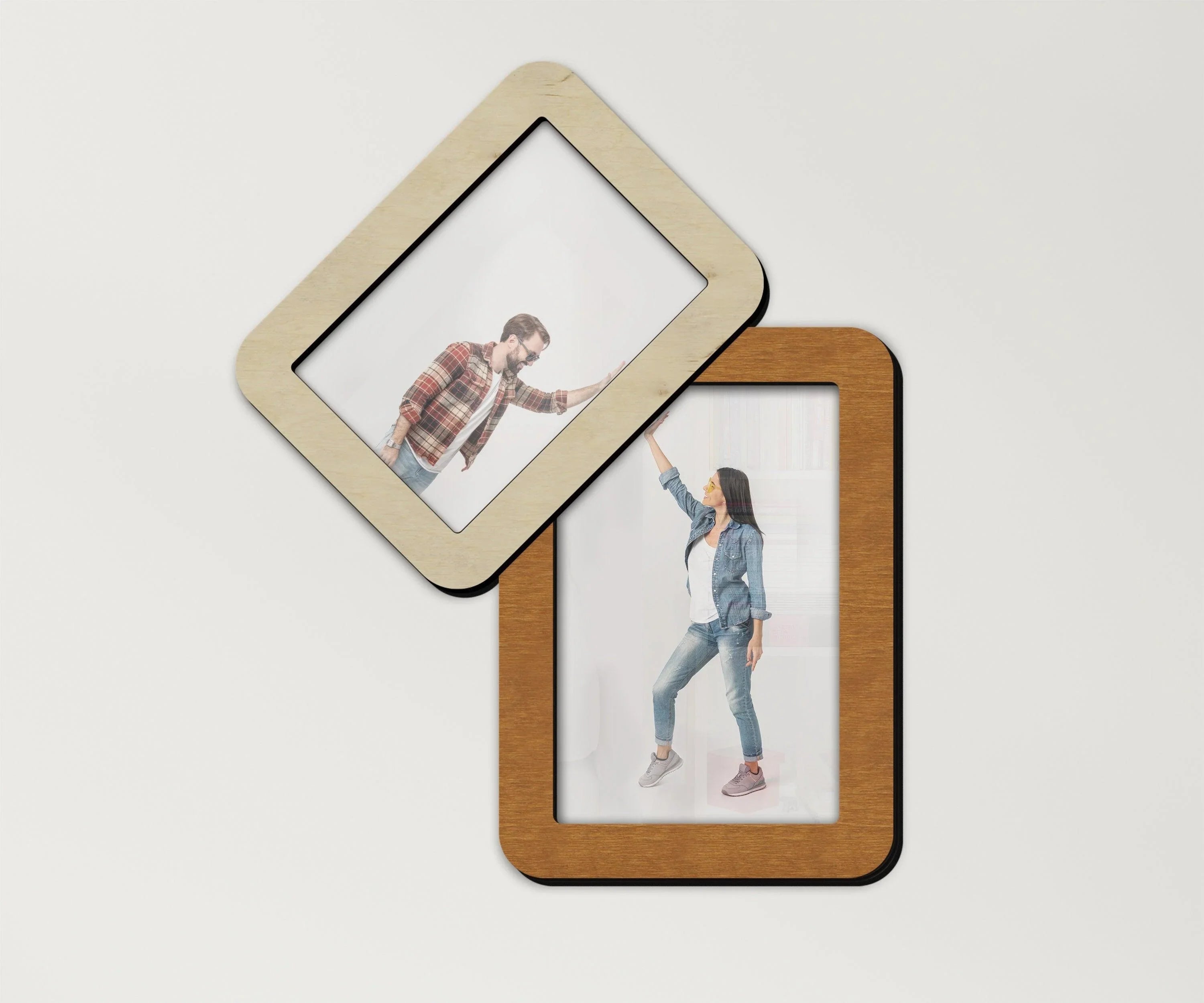 Dual Photo Frame | Angled Design - The Frame Depot
