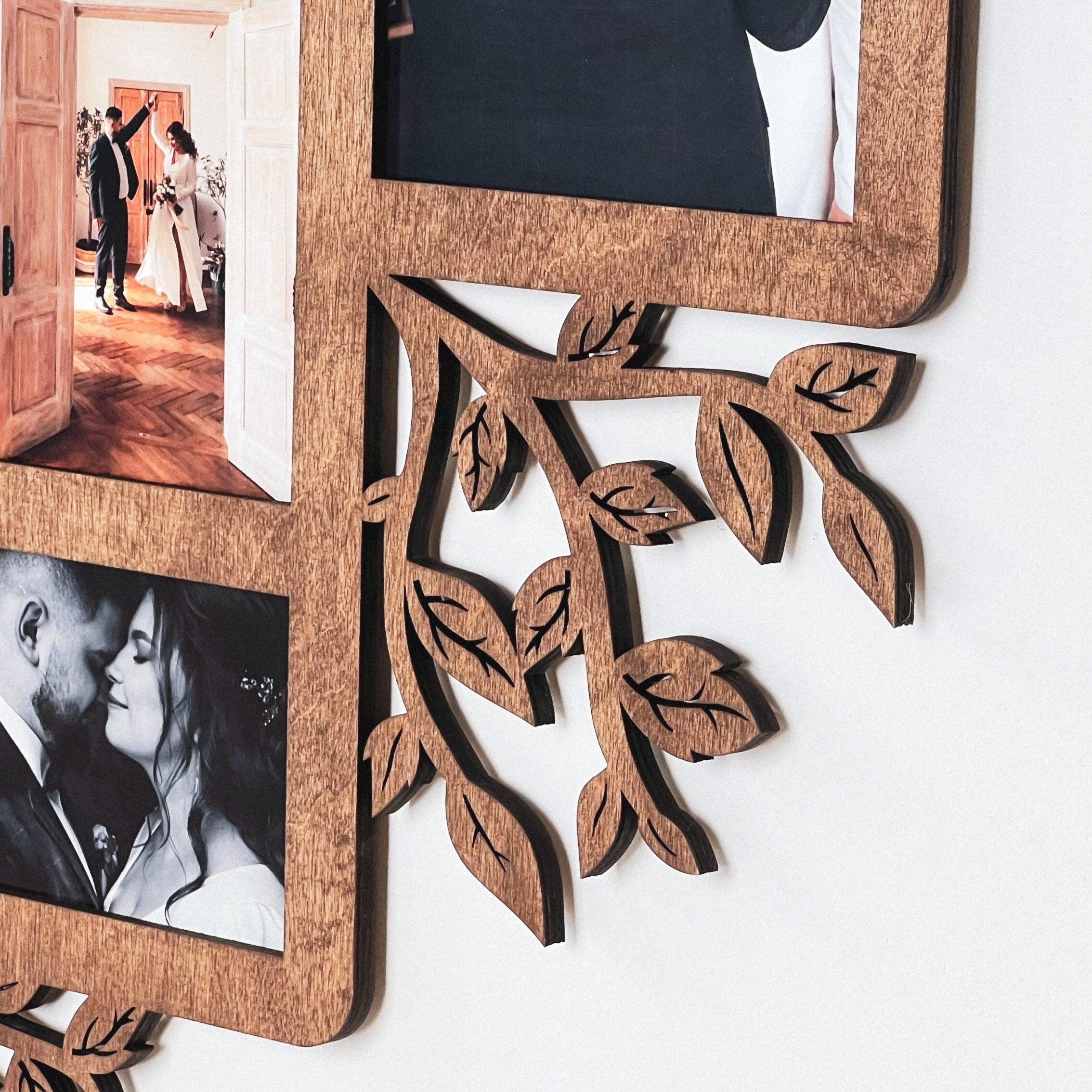 Split Picture Collage | Family Tree Wall Art | Custom Photo Frame Gallery - The Frame Depot