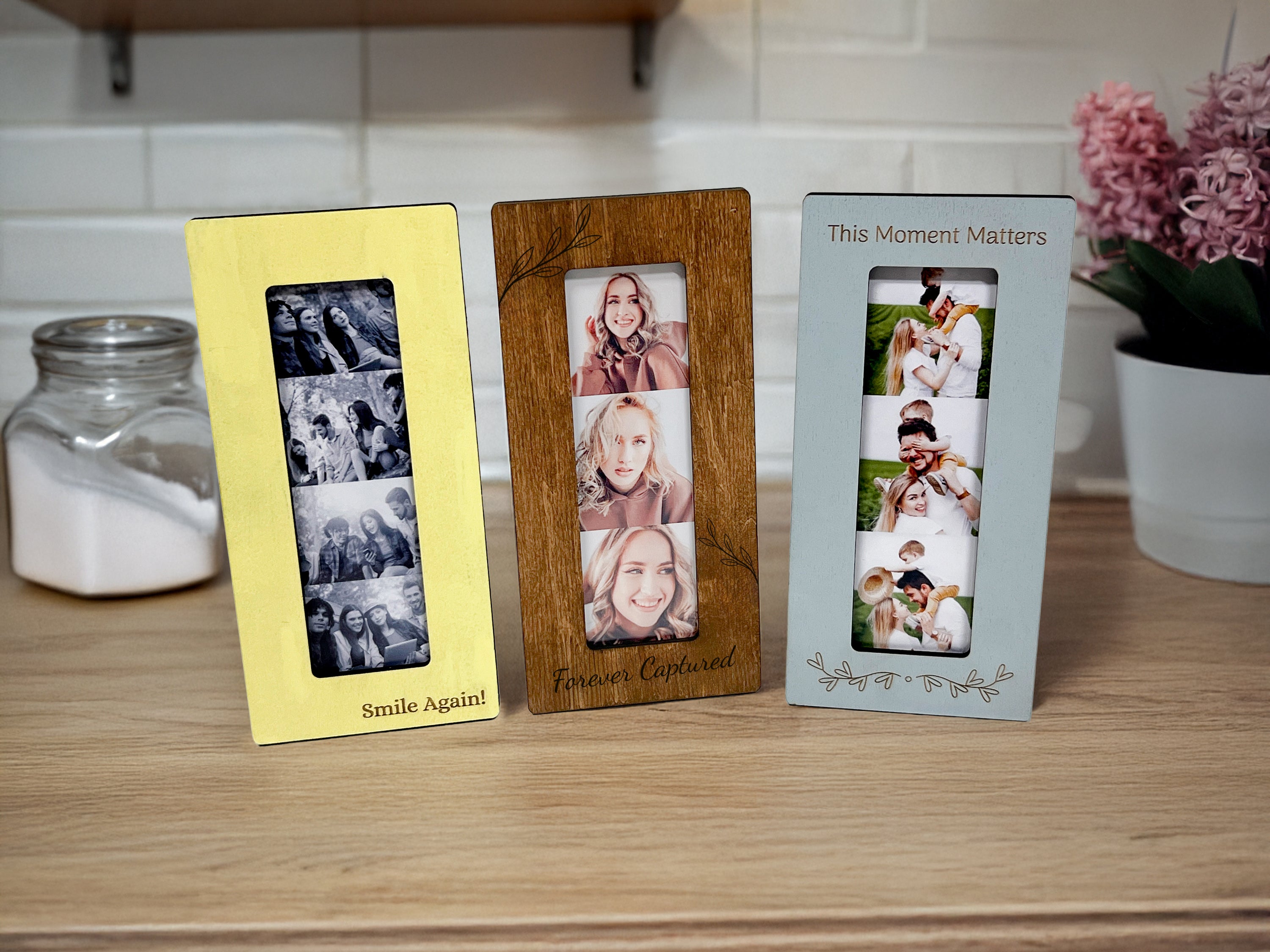 Photo Booth Strip Frame | Magnetic 2x6 Photo Display