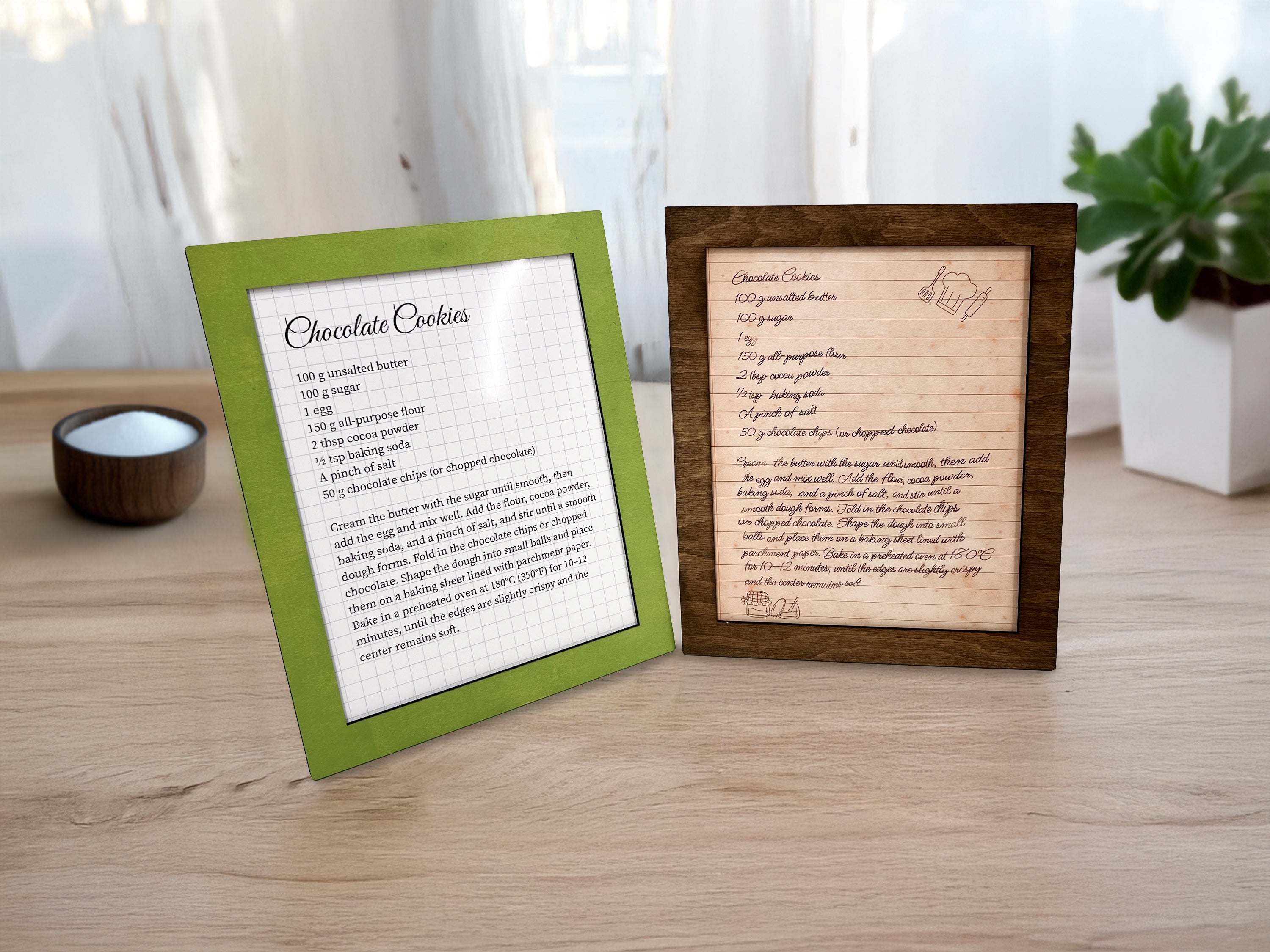 Handwritten Recipe Print Frame – Custom Grandma's Recipe for Gift