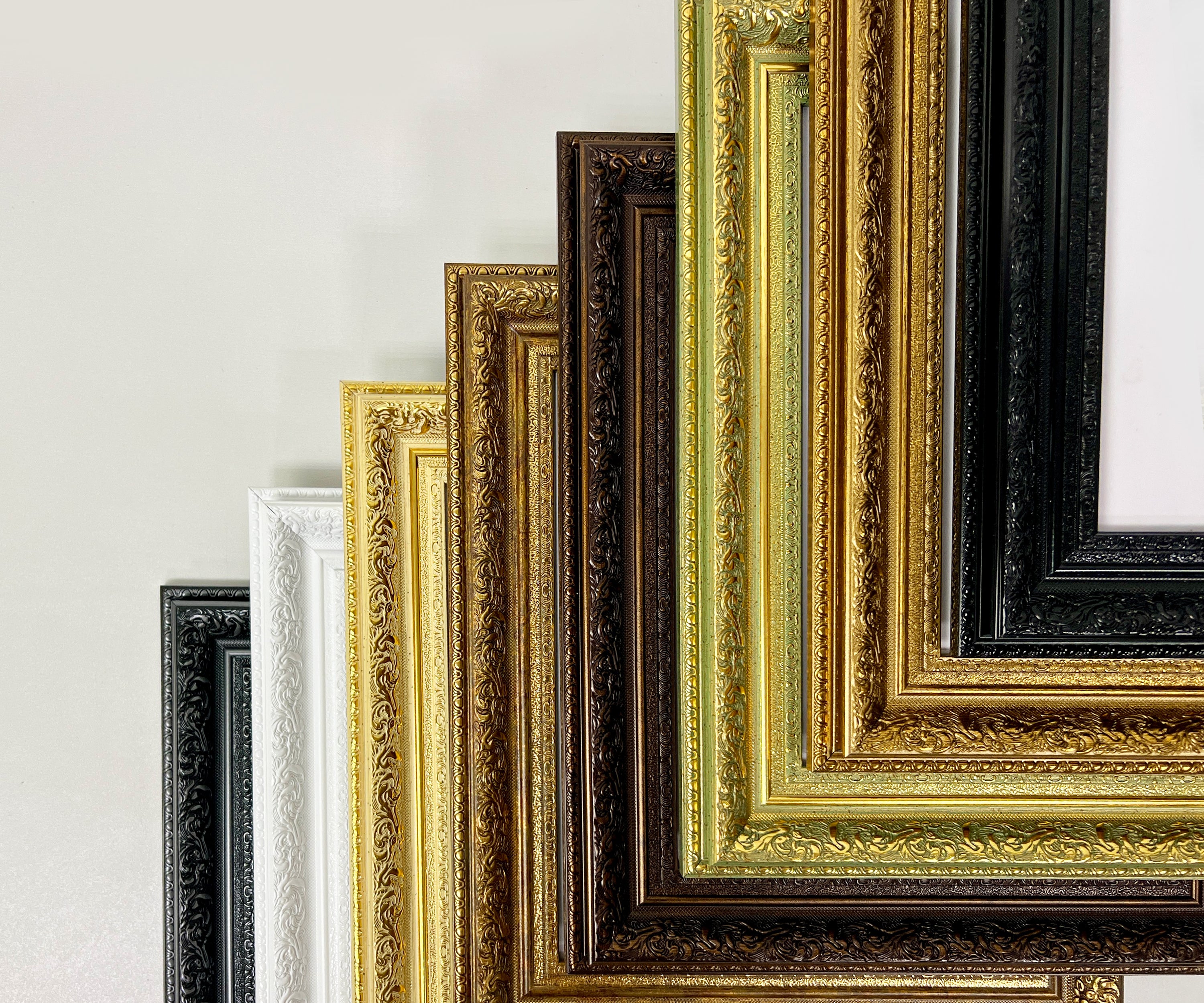 Wide Ornate Vintage Picture Frames