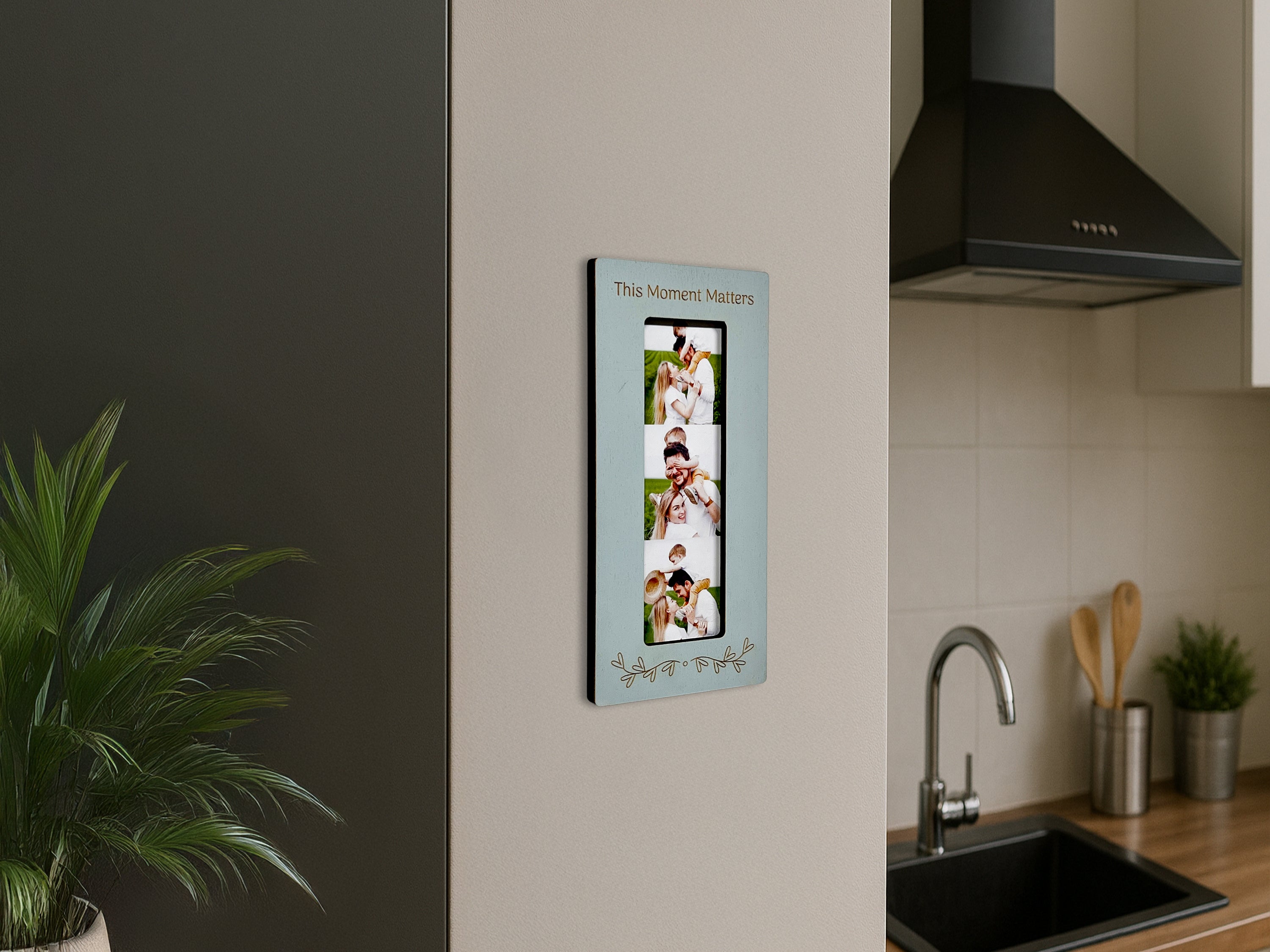Photo Booth Strip Frame | Magnetic 2x6 Photo Display